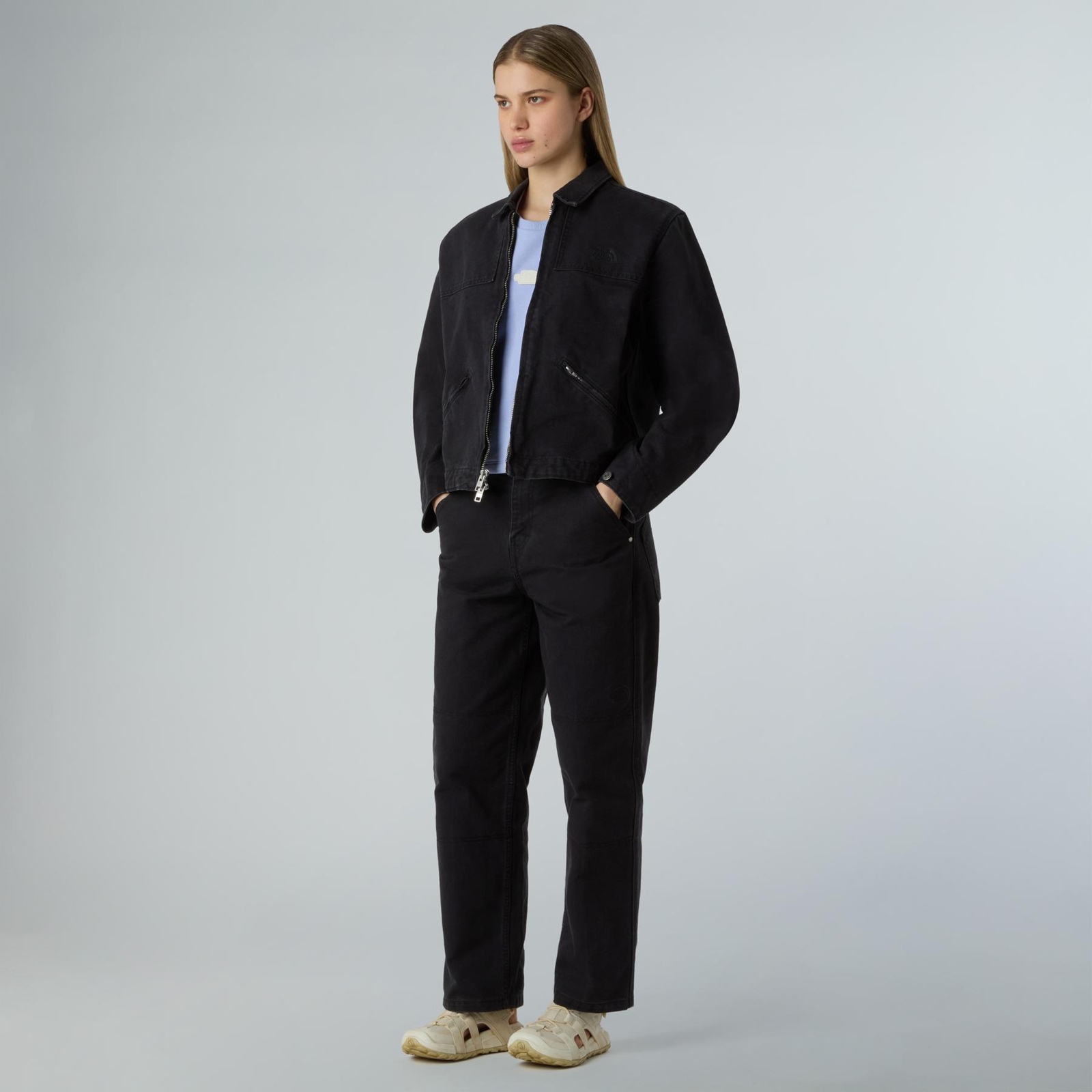 Kurtka przej�ciowa damska The North Face CEDAR CANVAS WORK czarna NF0A8B99JK3