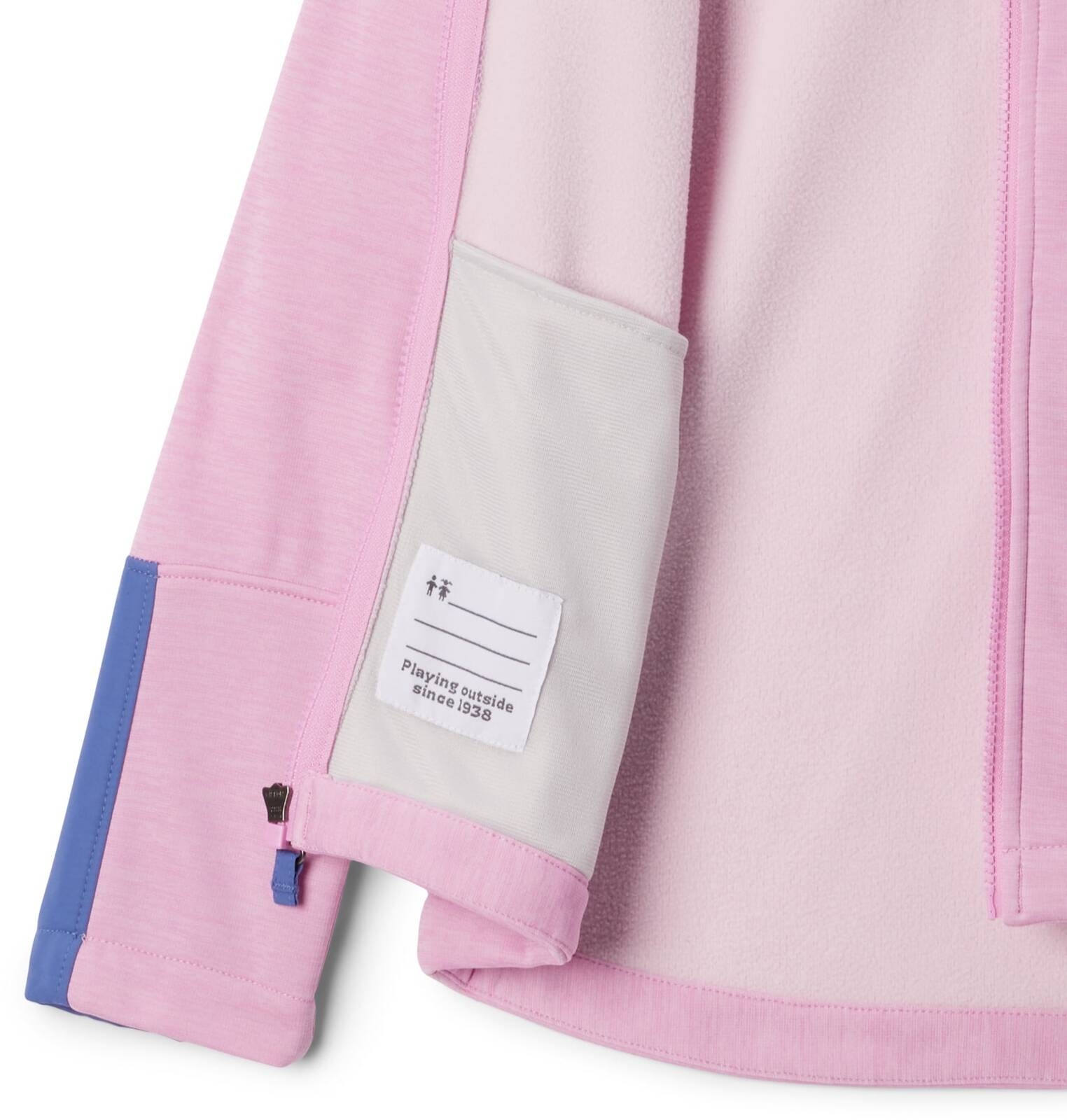 Kurtka z kapturem dziecica Columbia OUT-SHIELD II DRY FLEECE FULL ZIP rowa 2050411561