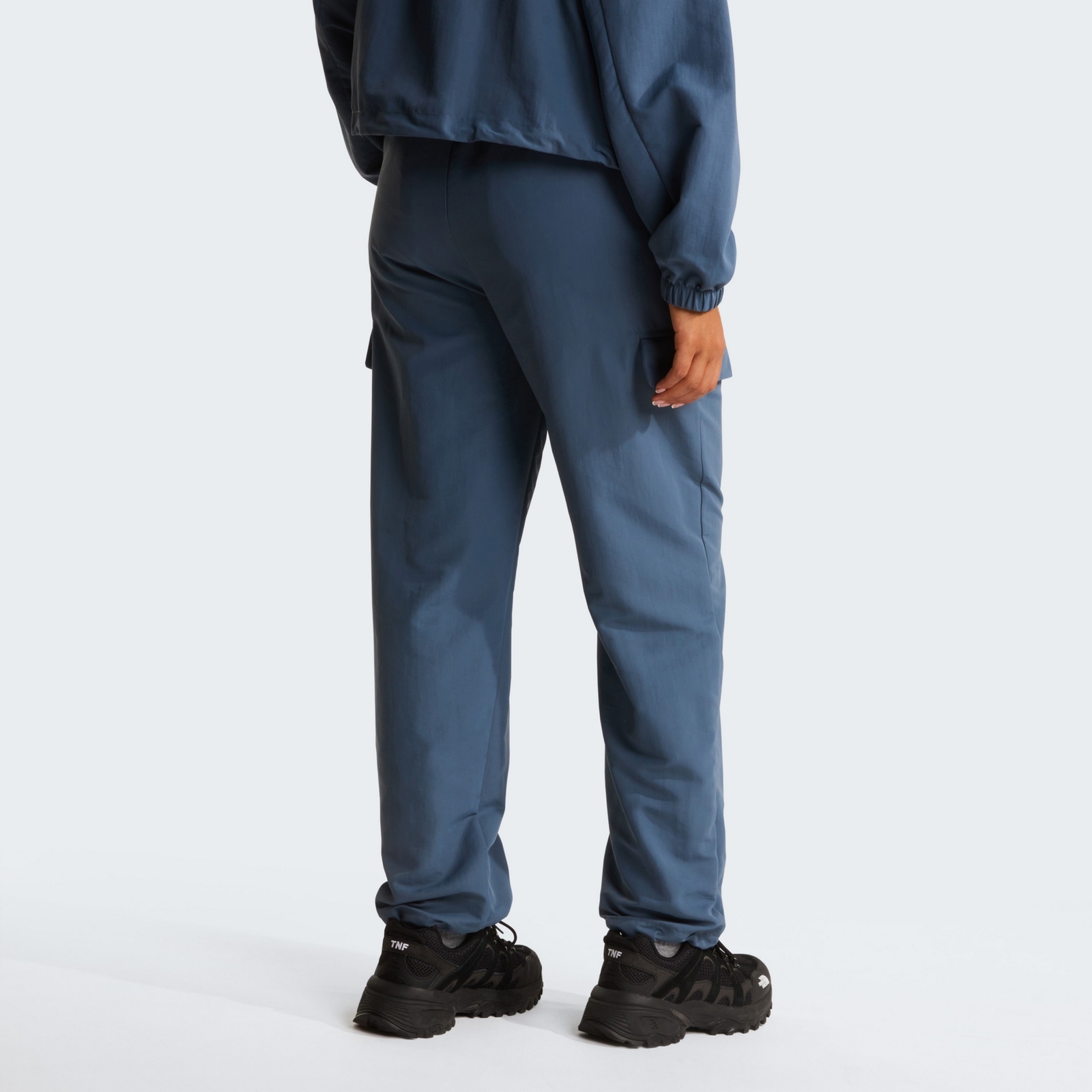 Spodnie sofshellowe damskie The North Face EASY PACKABLE CARGO niebieskie NF0A8FC00U3