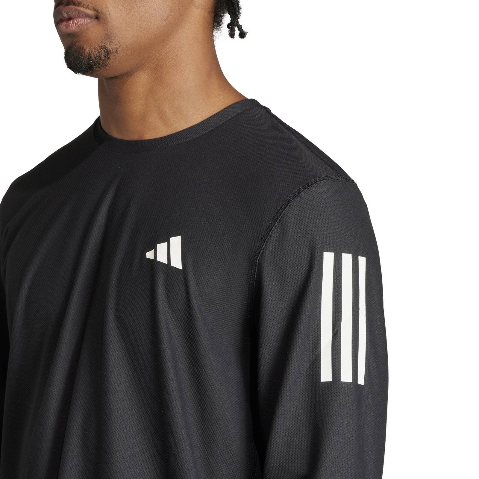 Longsleeve do biegania mski adidas OWN THE RUN czarny IN1486