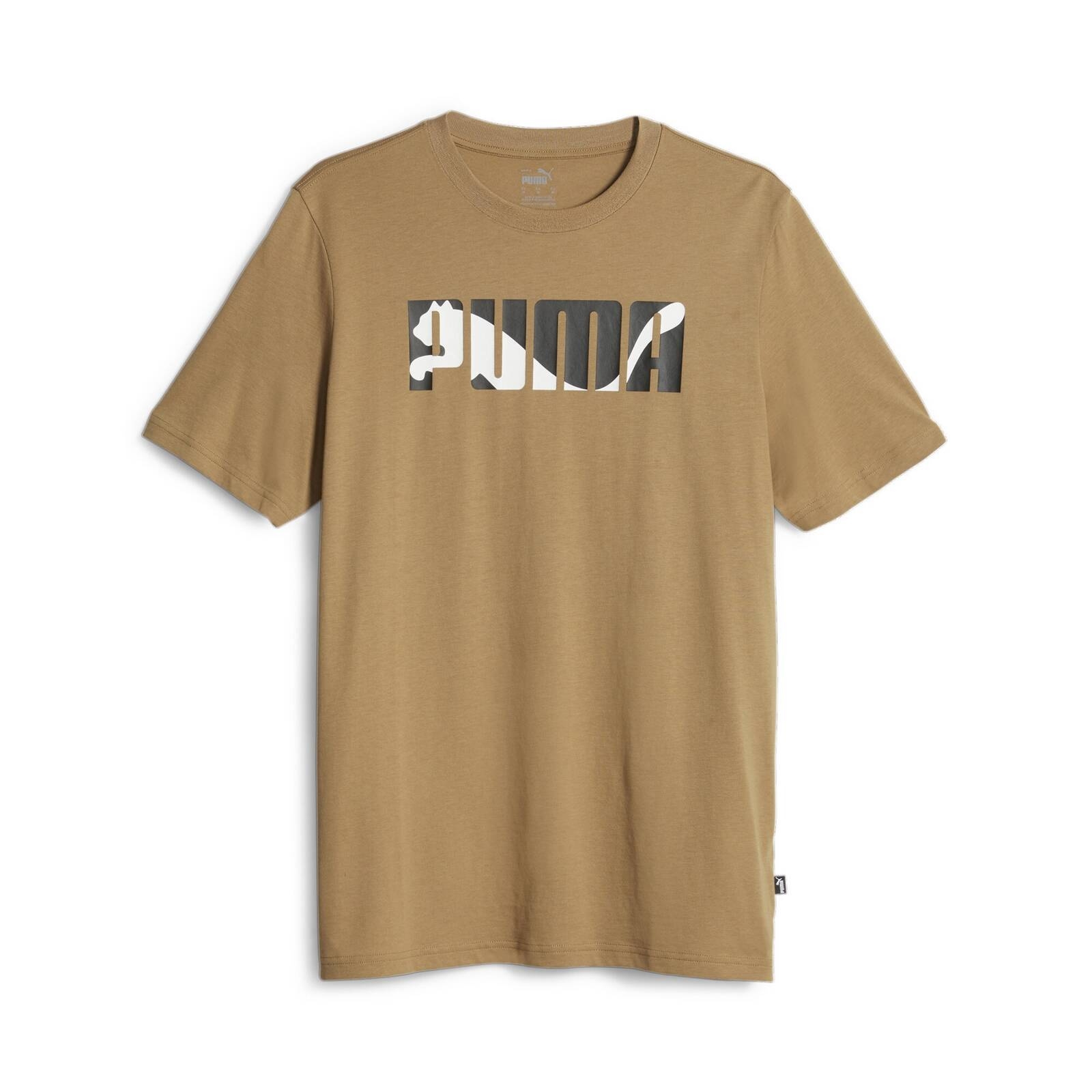 Koszulka mska Puma GRAPHICS WORDING brzowa 67718585