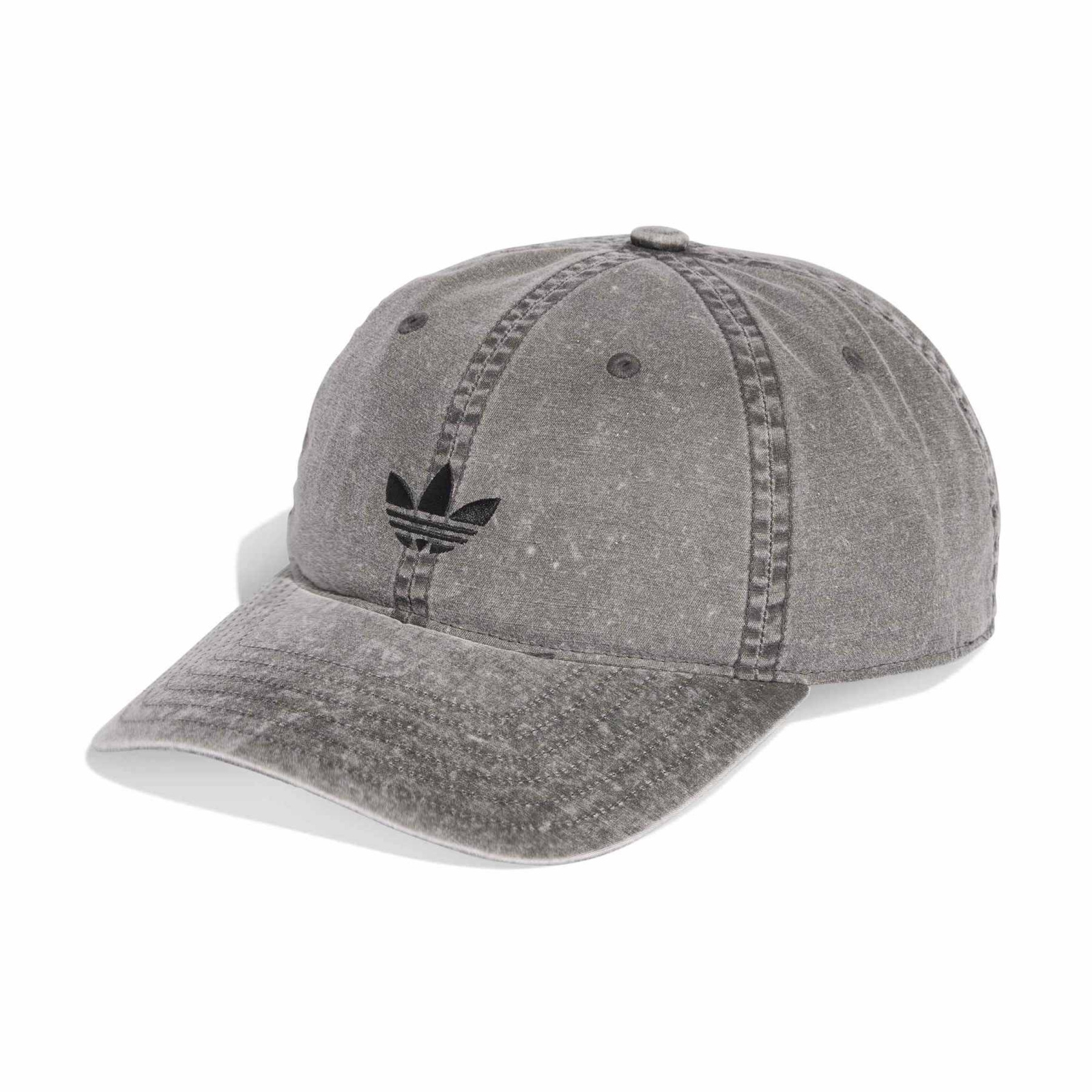 Czapka z daszkiem unisex adidas BASEBALL CAP WASHED szara KE0856