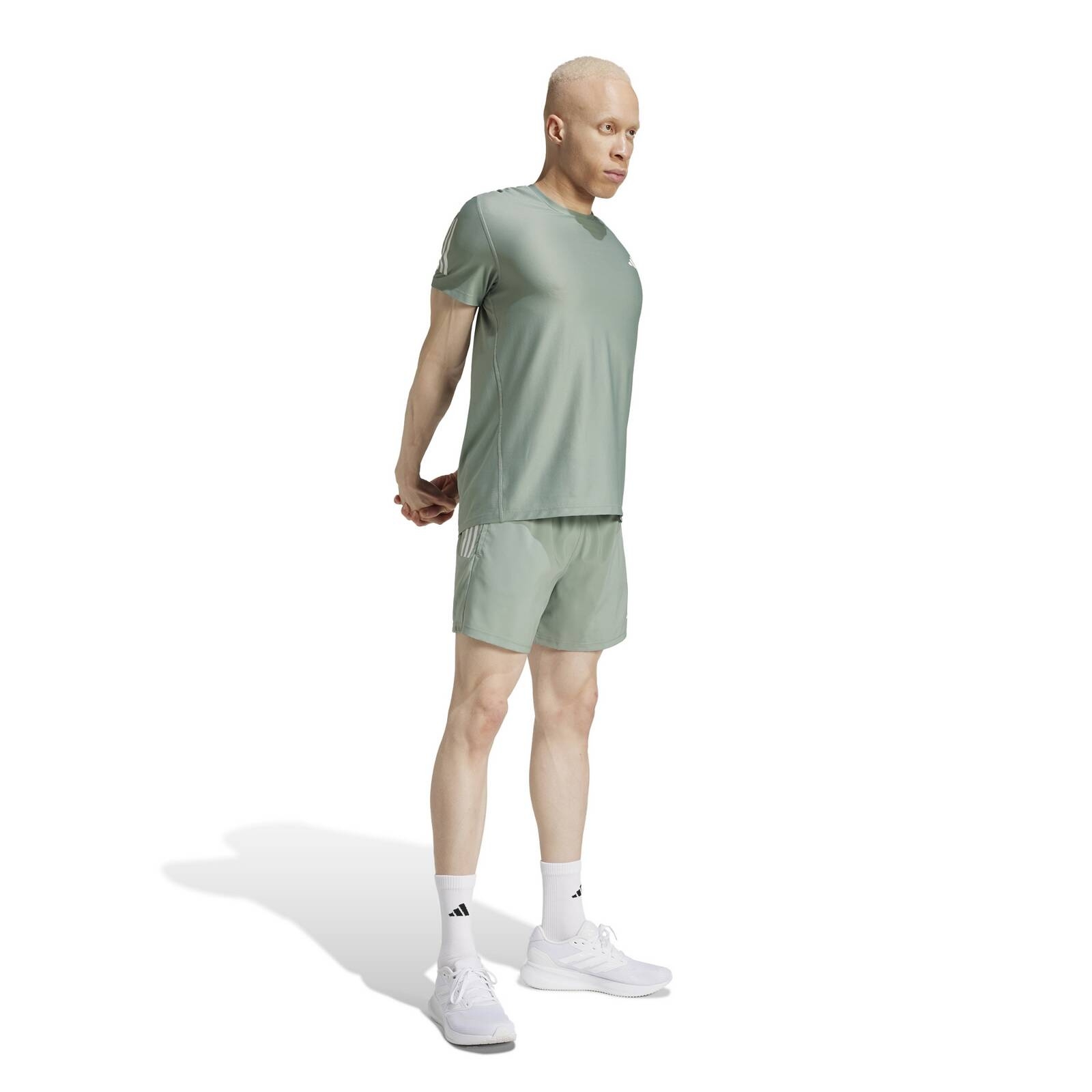 Spodenki do biegania mskie adidas OWN THE RUN zielone JC9826