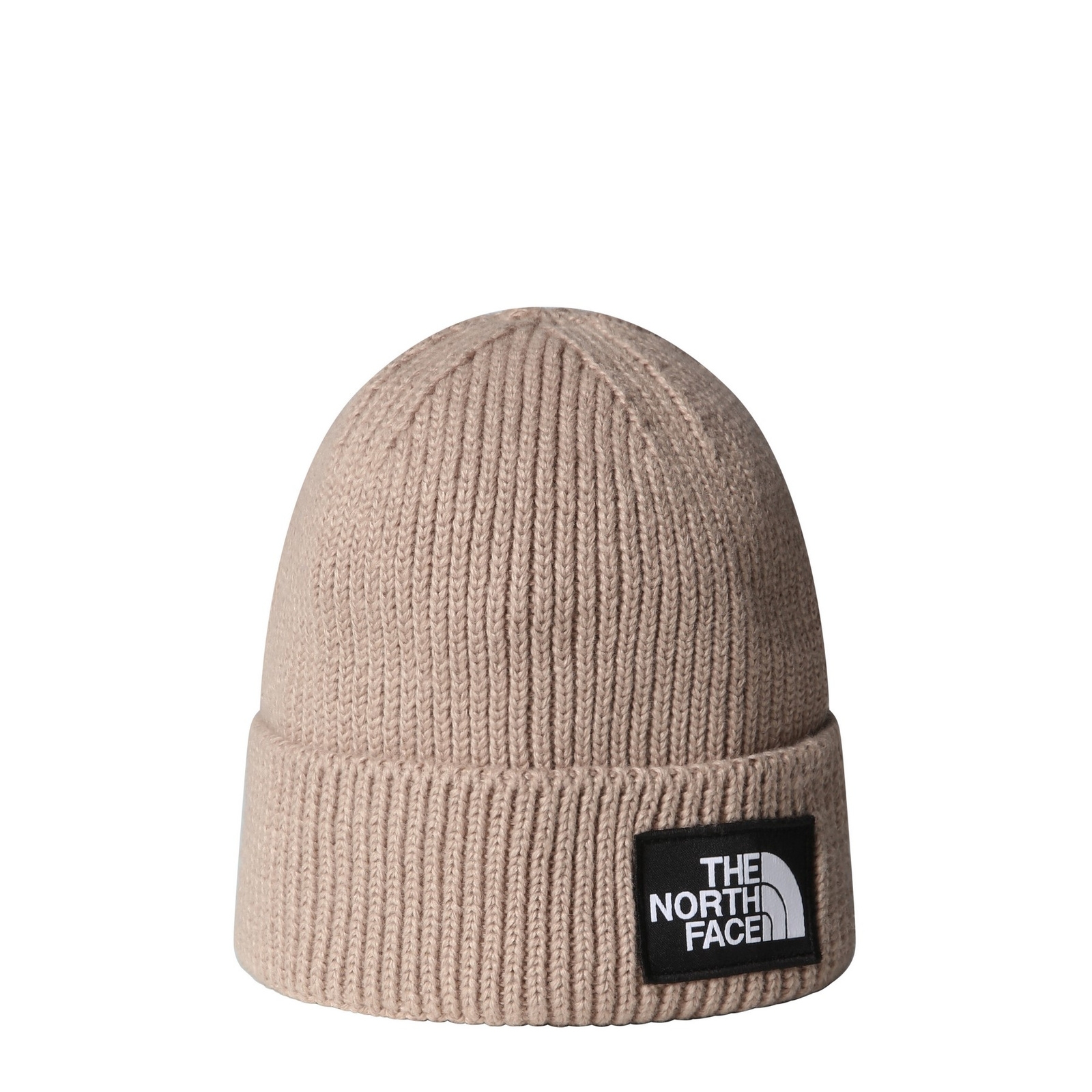 Czapka zimowa unisex The North Face LOGO BOX CUFFED beżowa NF0A8CHEBOX