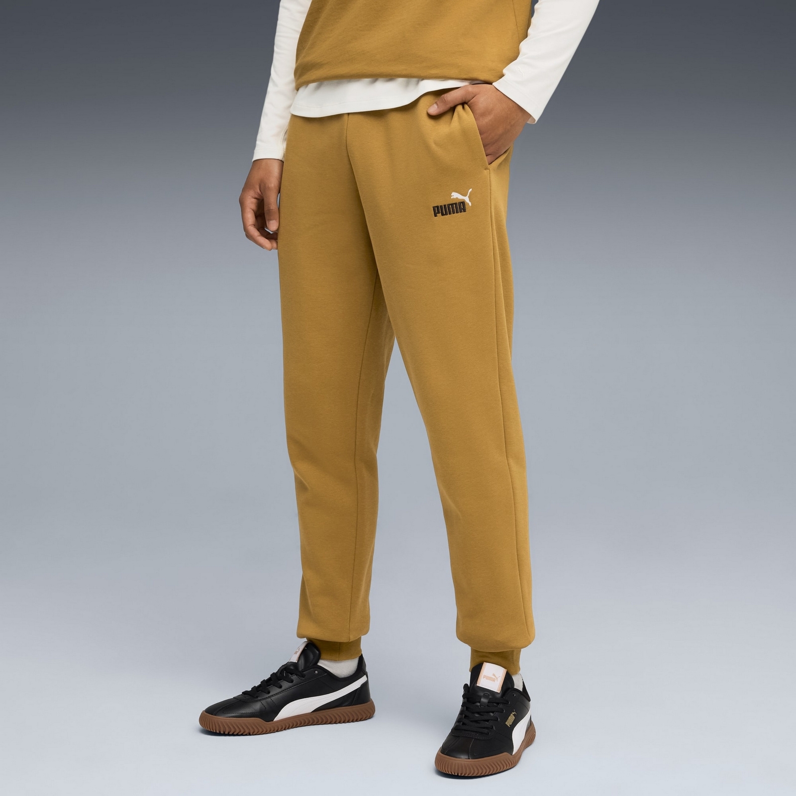 Spodnie dresowe m�skie Puma ESS 2 COLOR NO.1 LOGO FL CL br�zowe 68471369