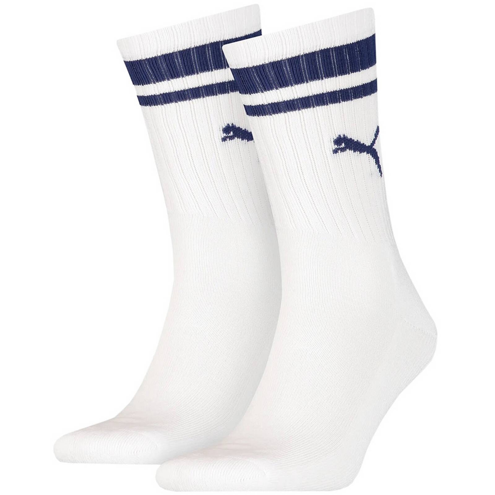 Skarpety unisex Puma CREW HERITAGE 2-PACK bia�e 90794403