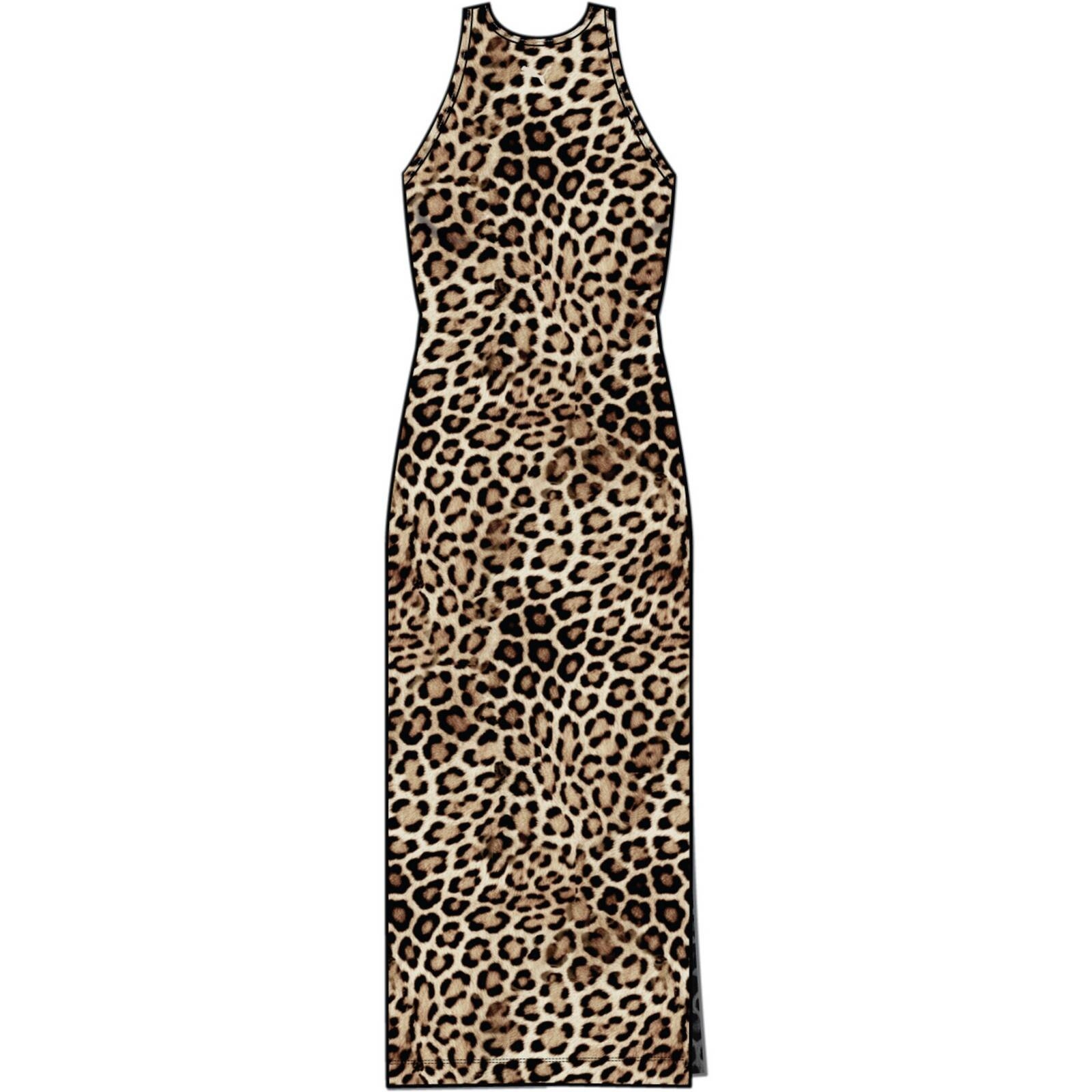 Sukienka damska Puma LEO LUXE SLIM AOP brzowa 63233987