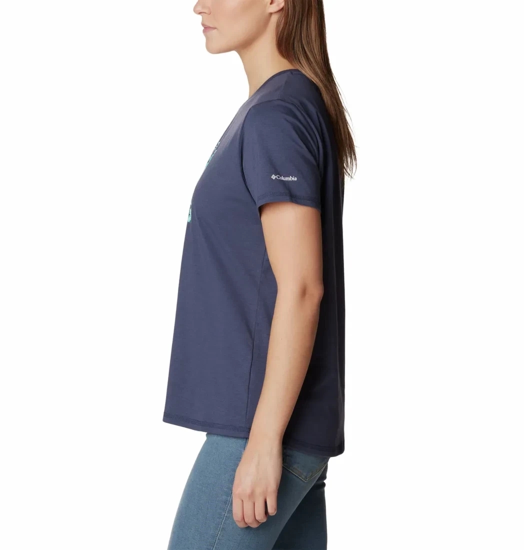 Koszulka Damska Columbia Sun Trek SS granatowa 1931753473