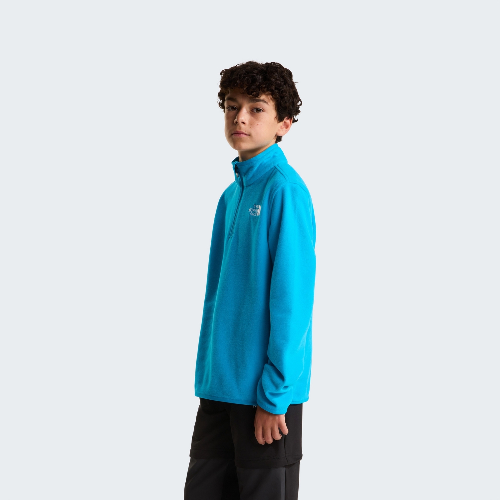 Polar dzieci�cy The North Face GLACIER 1/4 ZIP niebieski NF0A8CVGD7R