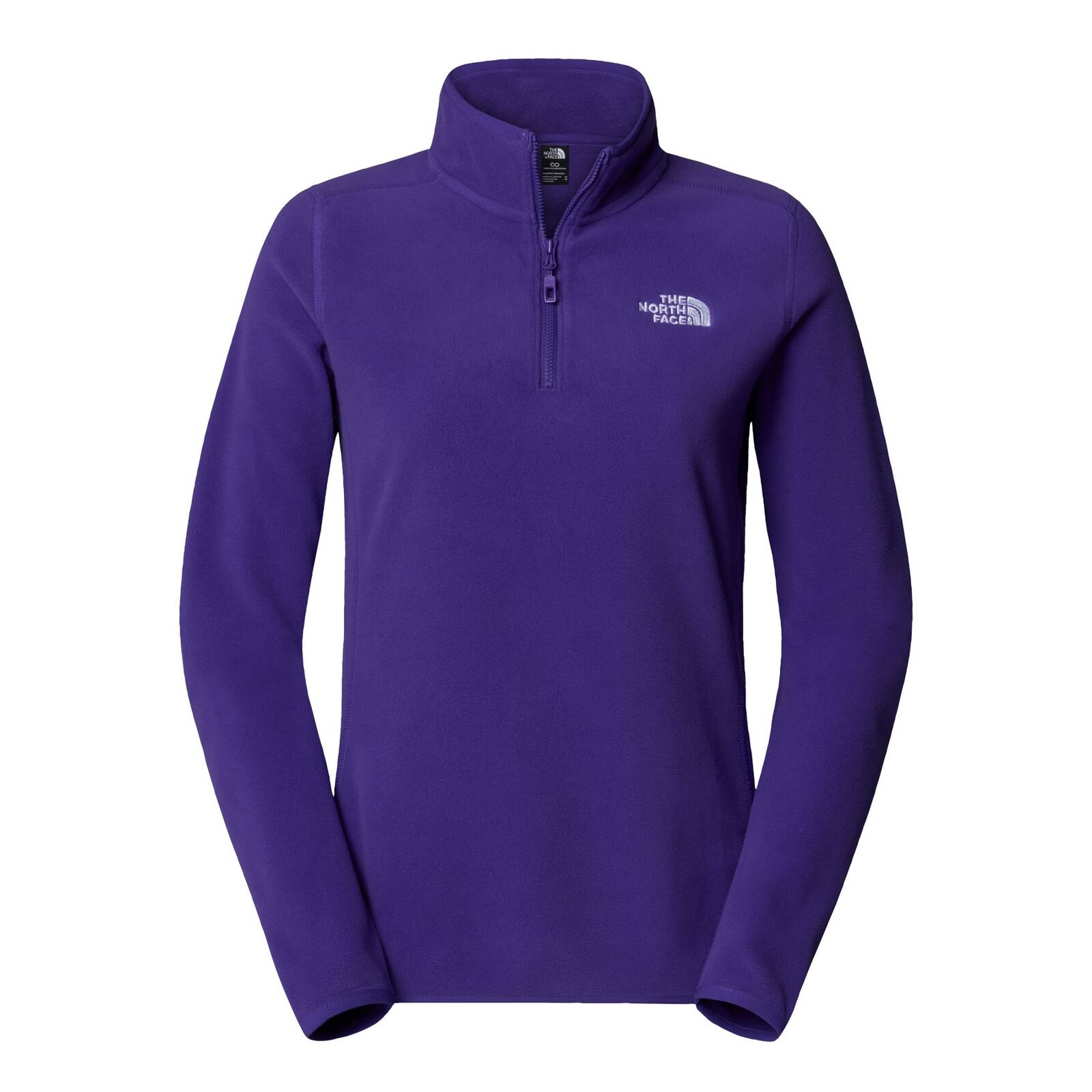 Polar damski The North Face 100 GLACIER 1/4 ZIP fioletowy NF0A855MNL4