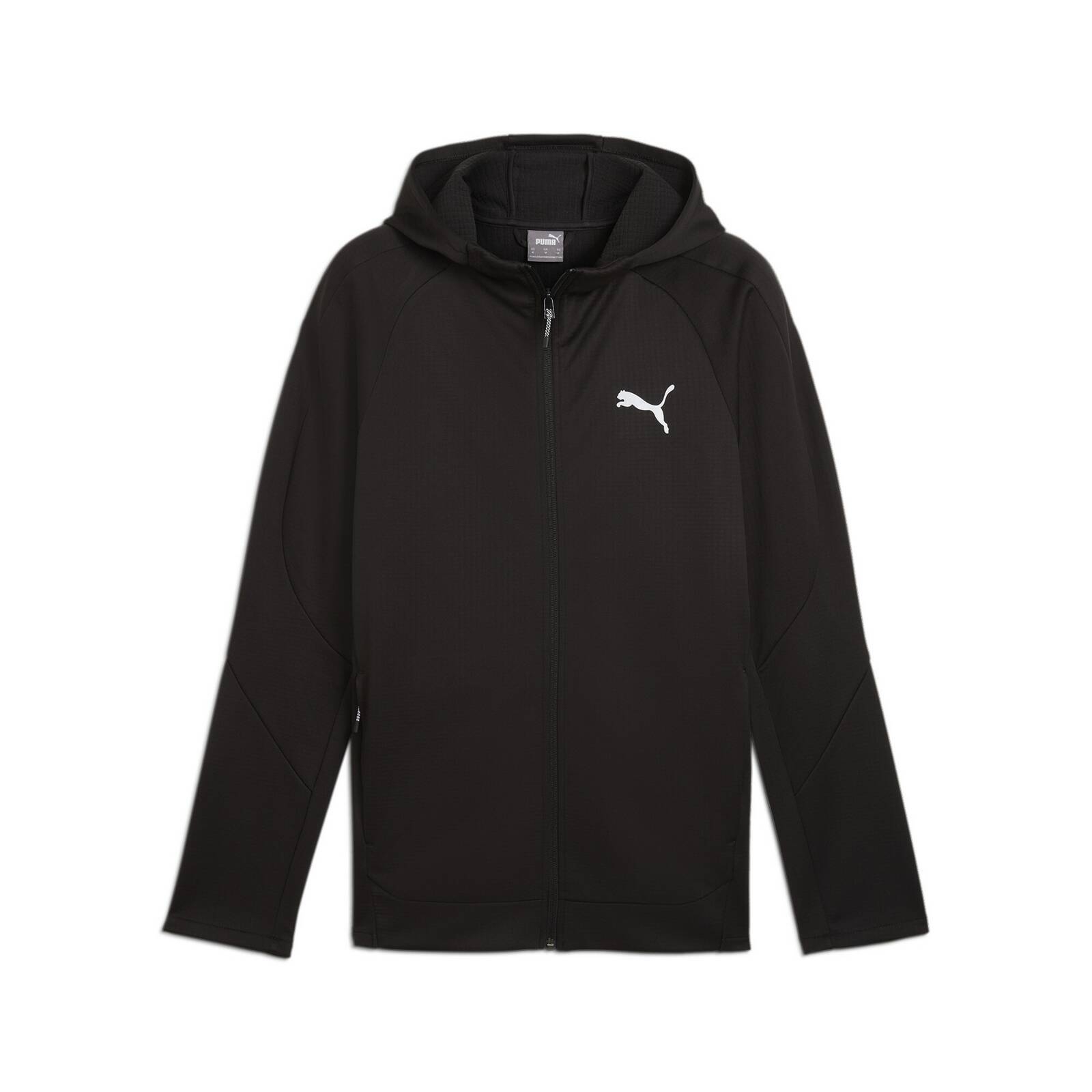 Bluza z kapturem mska Puma EVOSTRIPE WARM FZ DK czarna 68170301