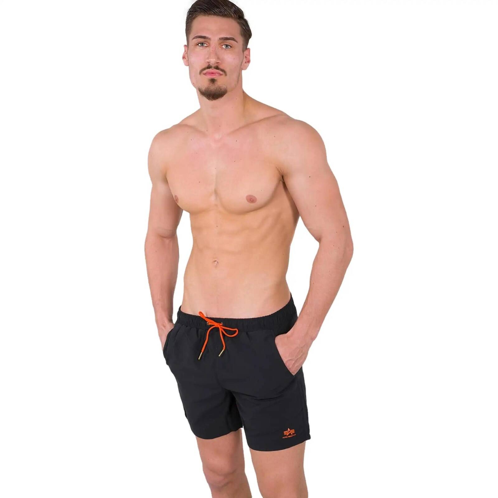 Kpielwki mskie Alpha Industries BASIC SWIM czarne 196930-03