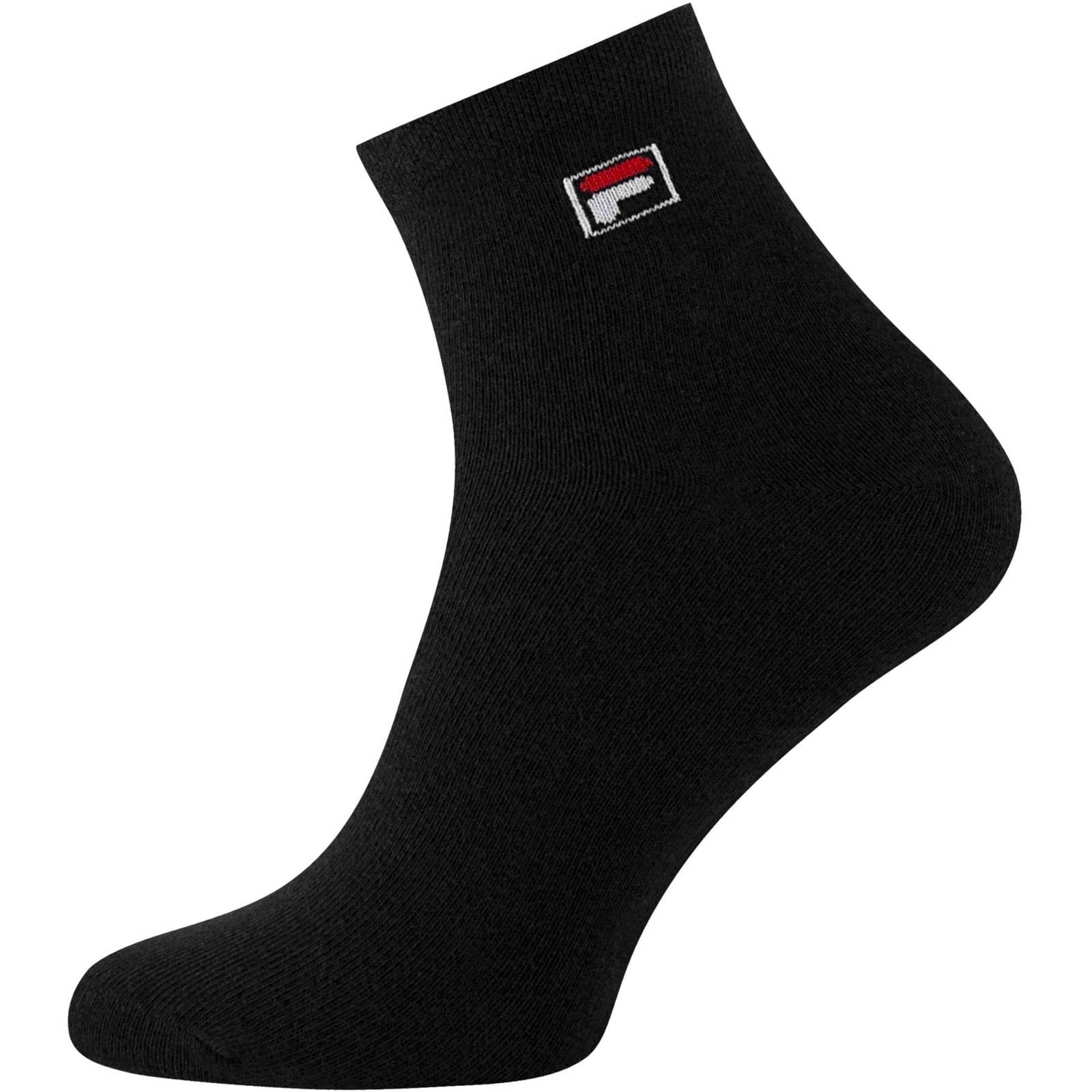 Skarpety damskie fila QUARTER 3-PACK czarne F9303-200