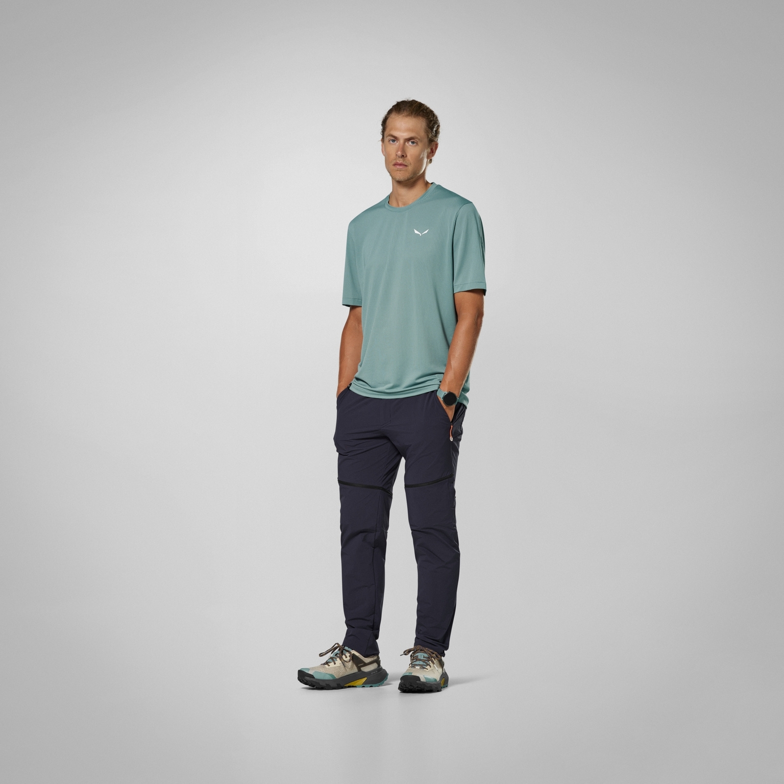 Koszulka trekkingowa m�ska Salewa PEDROC DRY LIGHT niebieska 00-0000029294_8260