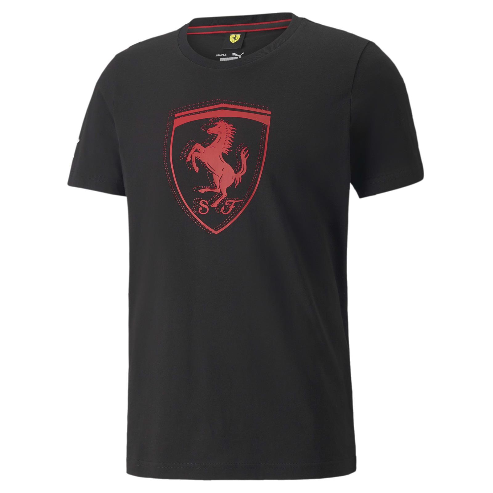 Koszulka mska Puma FERRARI RACE TONAL BIG SHIELD czarna 53375201