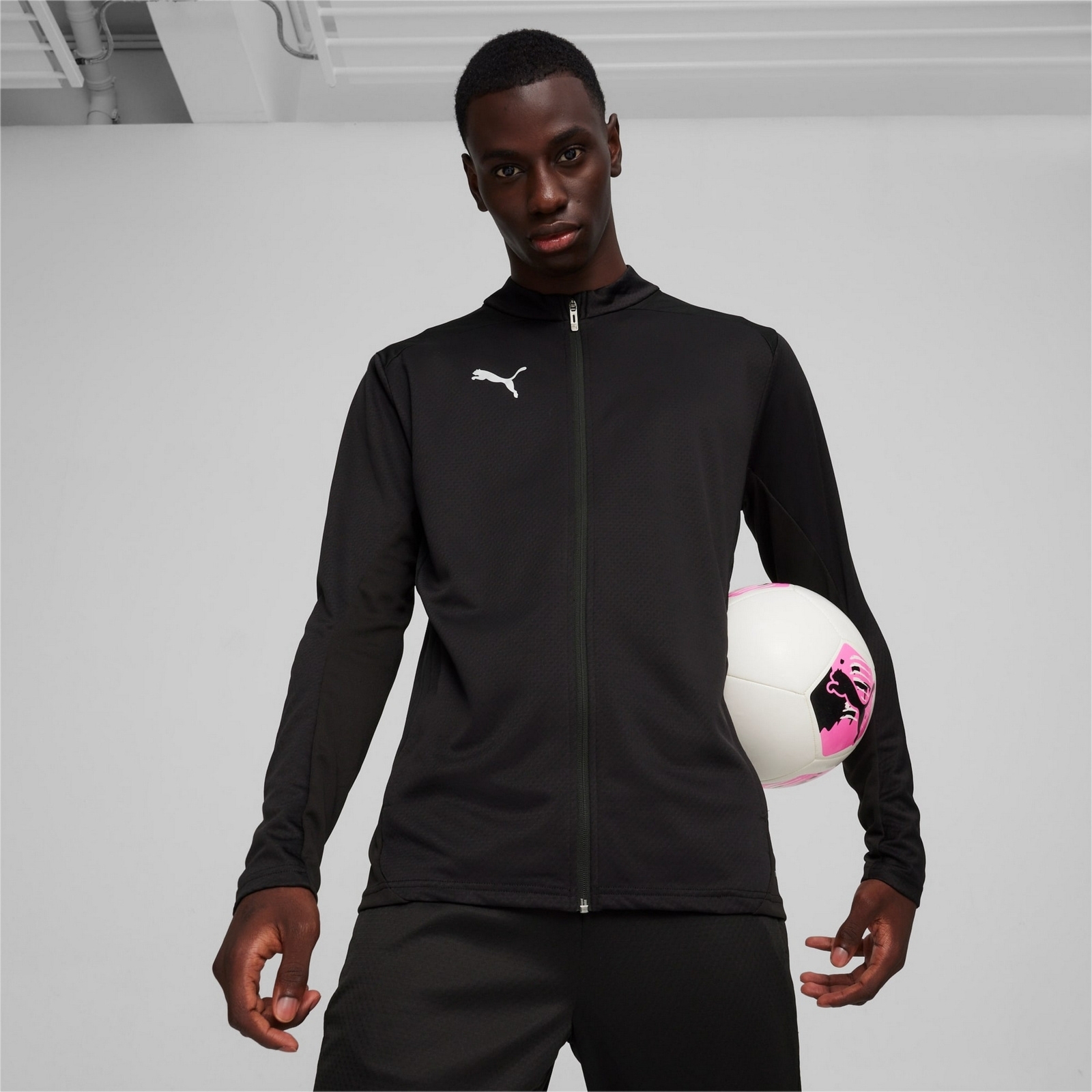 Kurtka treningowa m�ska Puma TEAMFINAL TRAINING czarna 65855403