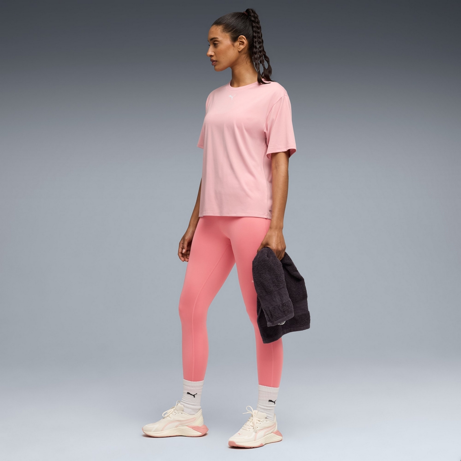 Koszulka treningowa damska Puma TAD ESSENTIAL RELAXED różowa 52713926