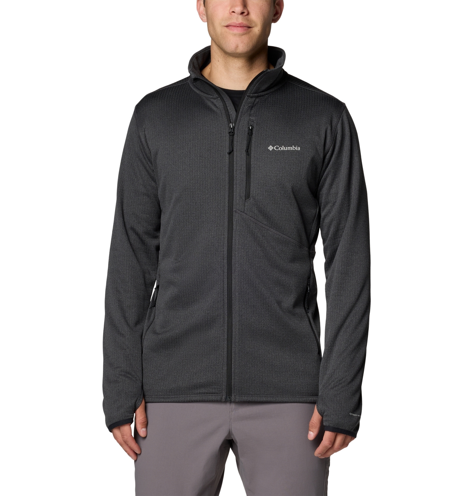 Bluza mska Columbia PARK VIEW FLEECE FZ grafitowa 1952222011