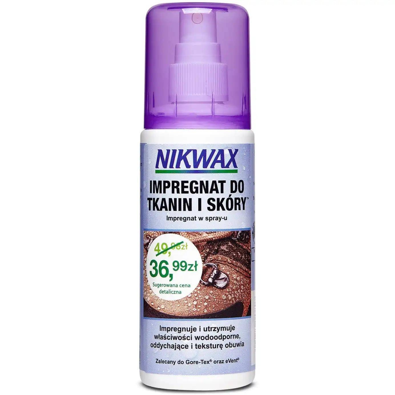 Impregnat do tkanin i skry Nikwax SPRAY-ON NI-37