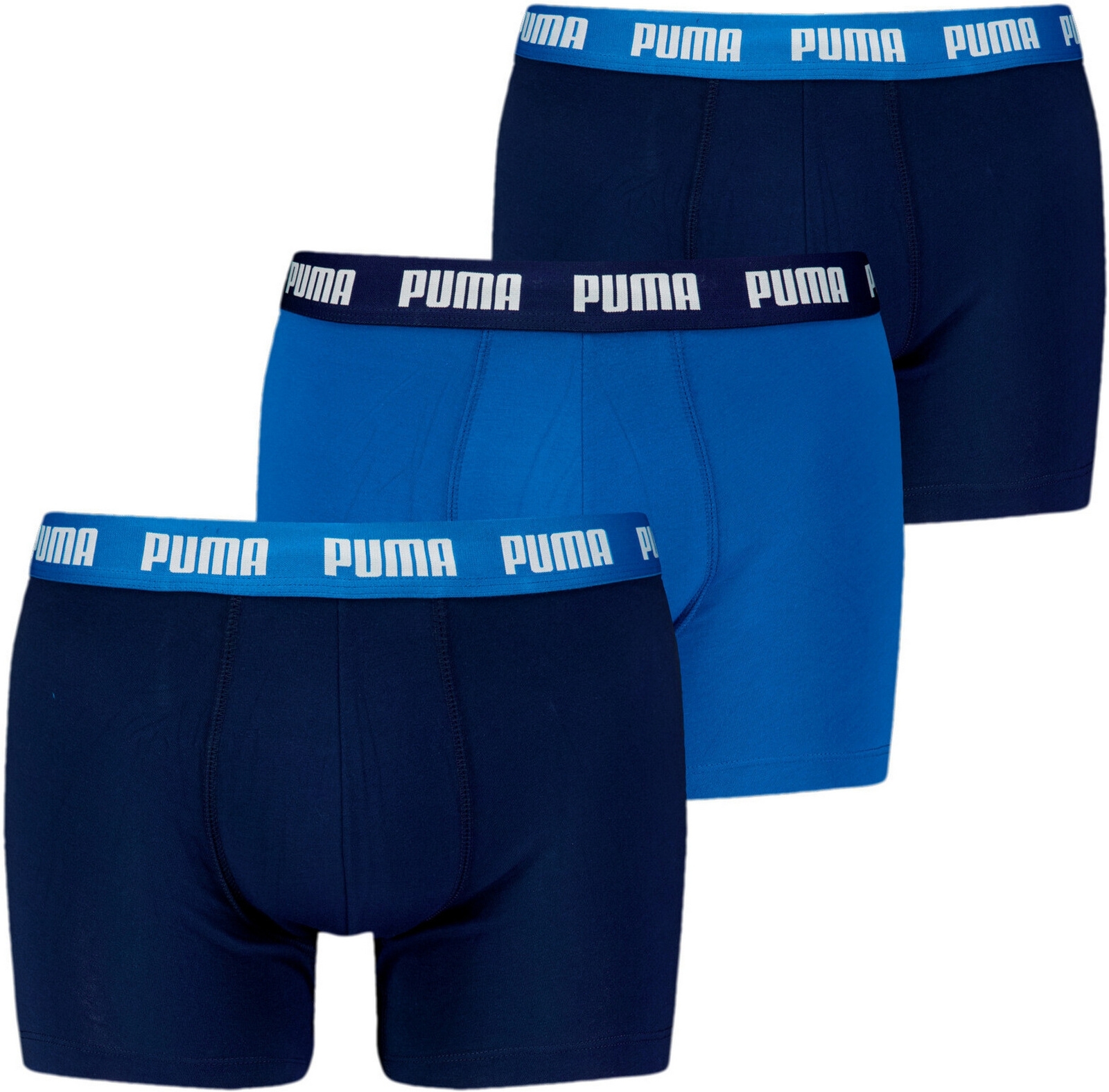 Bokserki mskie Puma EVERYDAY 3-PACK niebieskie 93832704