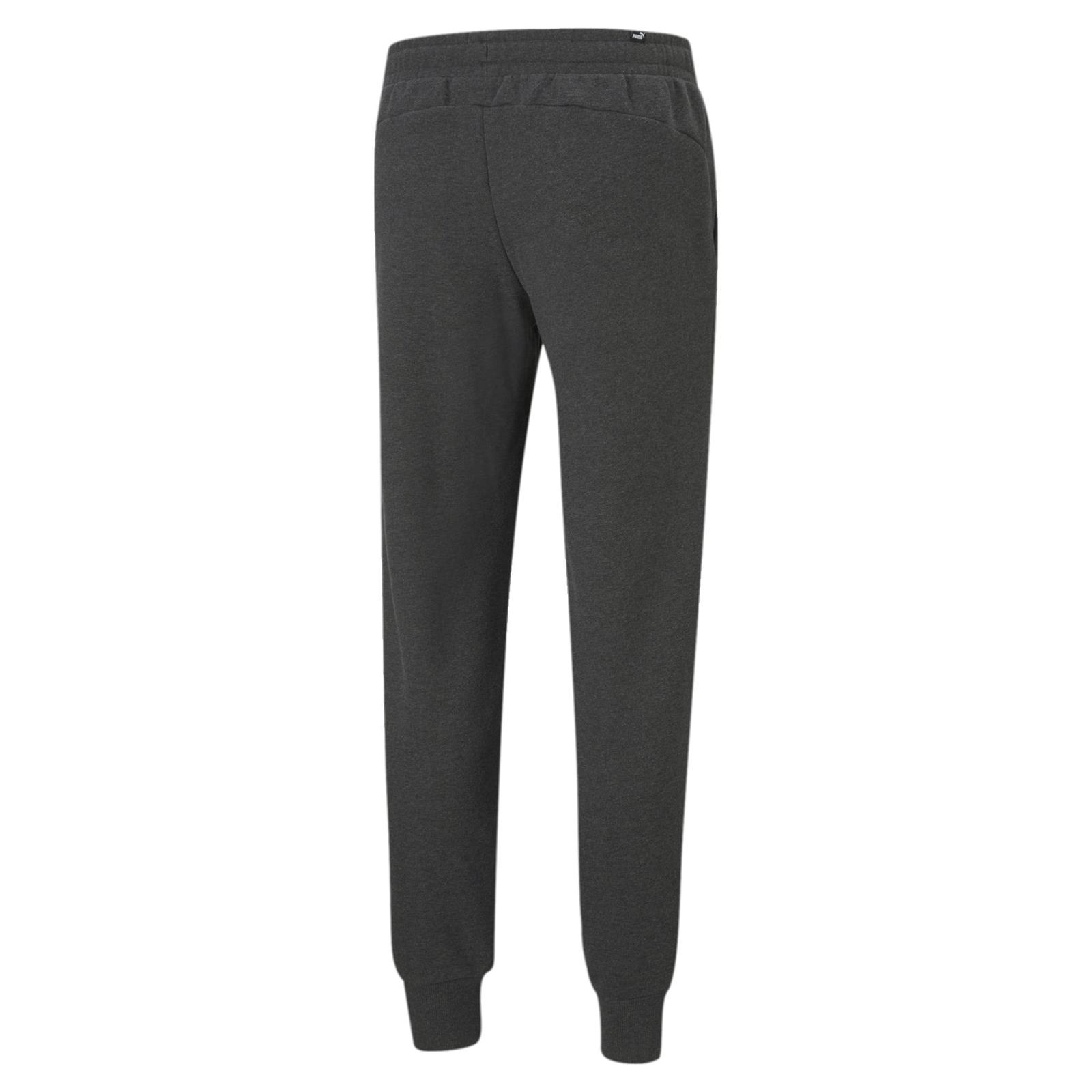 Spodnie dresowe mskie Puma ESS LOGO FL szare 58671407