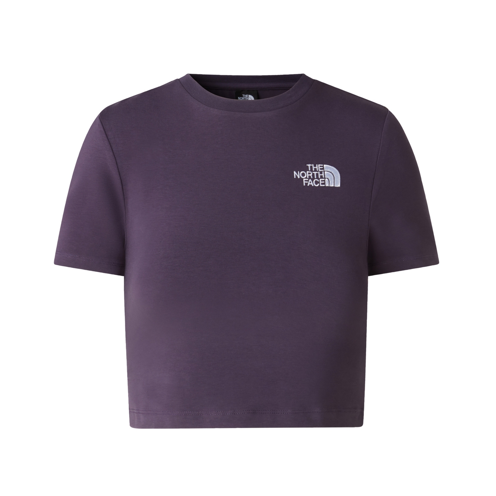 Koszulka damska The North Face ESSENTIAL CROPPED fioletowa NF0A55AOG5O