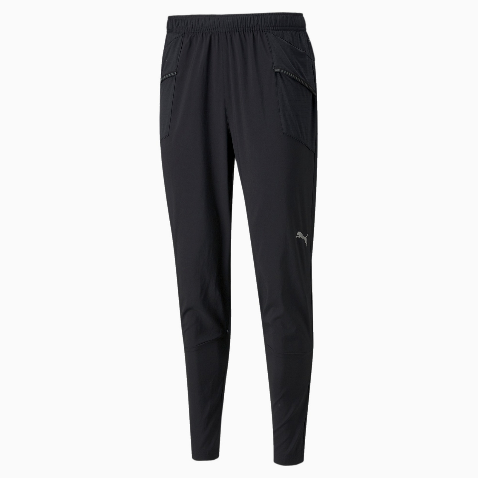 Spodnie dresowe mskie Puma RUN TAPERED WOVEN czarne 52140401