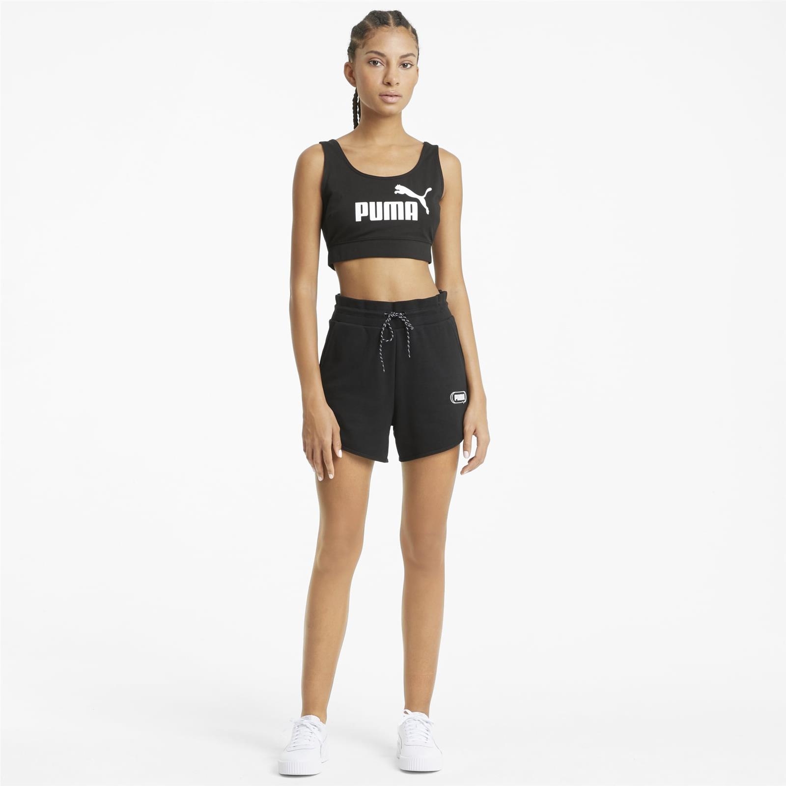 Szorty damskie Puma REBEL 4'' HIGH WAIST TR czarne 58581701