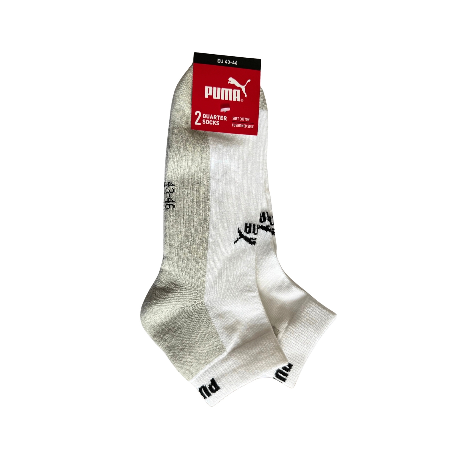 Skarpety unisex Puma ELEMENTS CUSH QUARTER 2-PACK wielokolorowe 93899101
