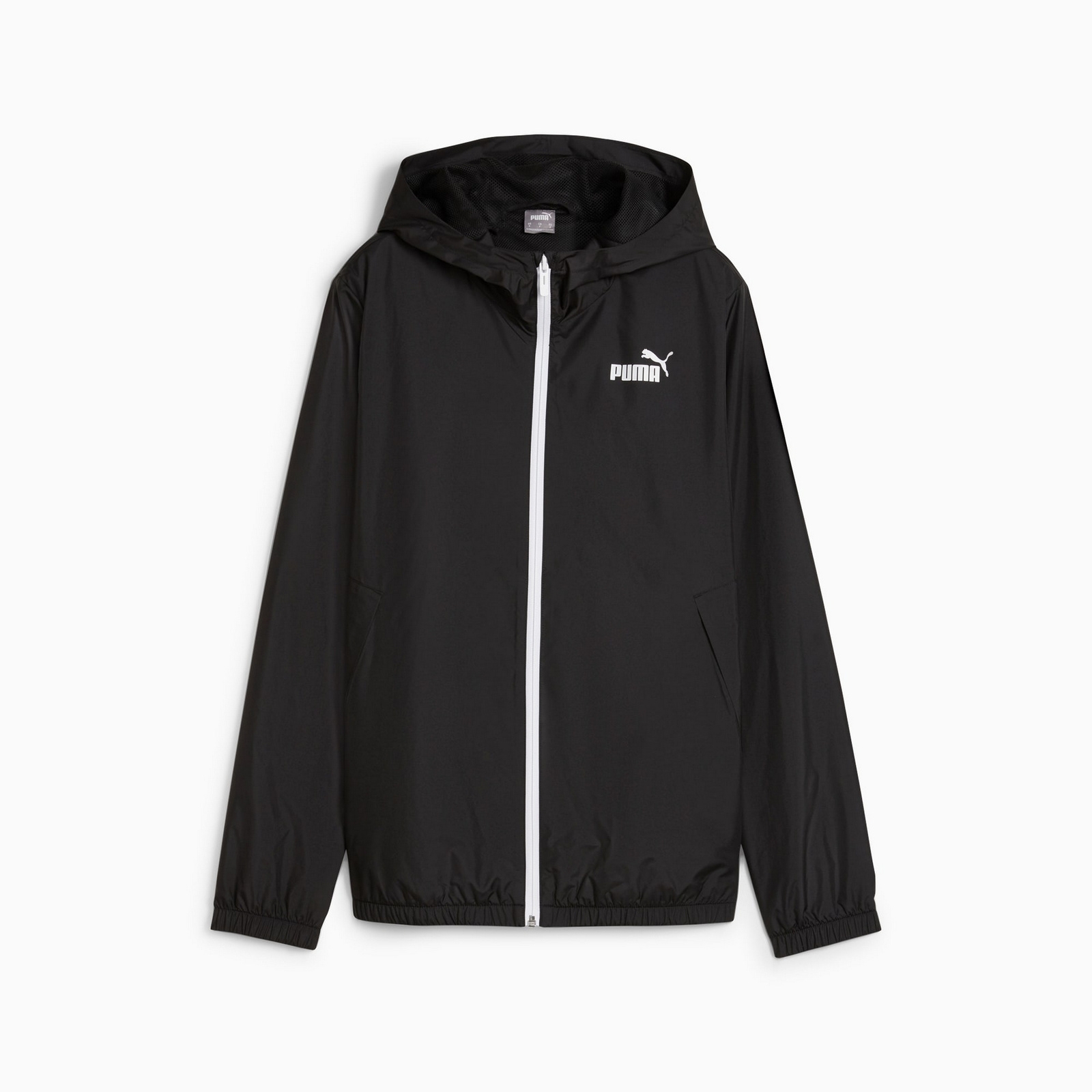 Kurtka z kapturem damska Puma ESS SOLID WINDBREAKER czarna 84749452