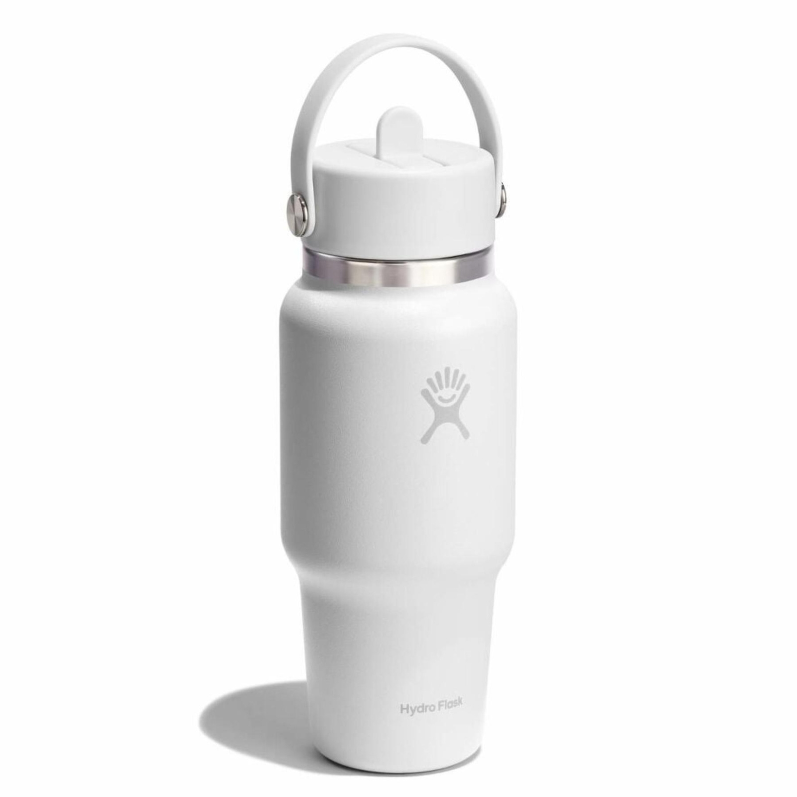 Butelka termiczna unisex Hydro Flask WIDE FLEX STRAW 710 ML bia�a WT24CFS110