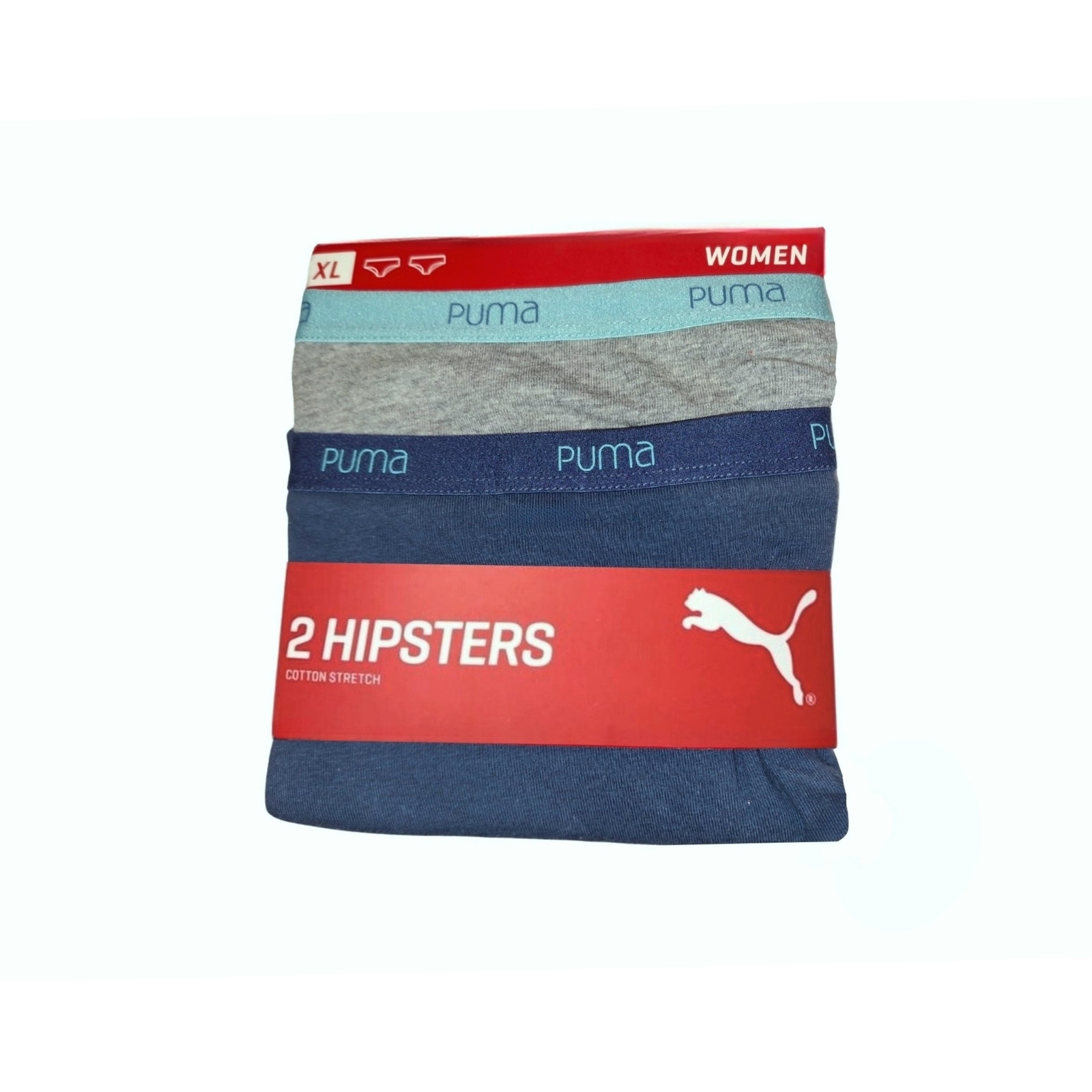 Majtki damskie Puma BASIC HIPSTER 2-PACK wielokolorowe 90661602