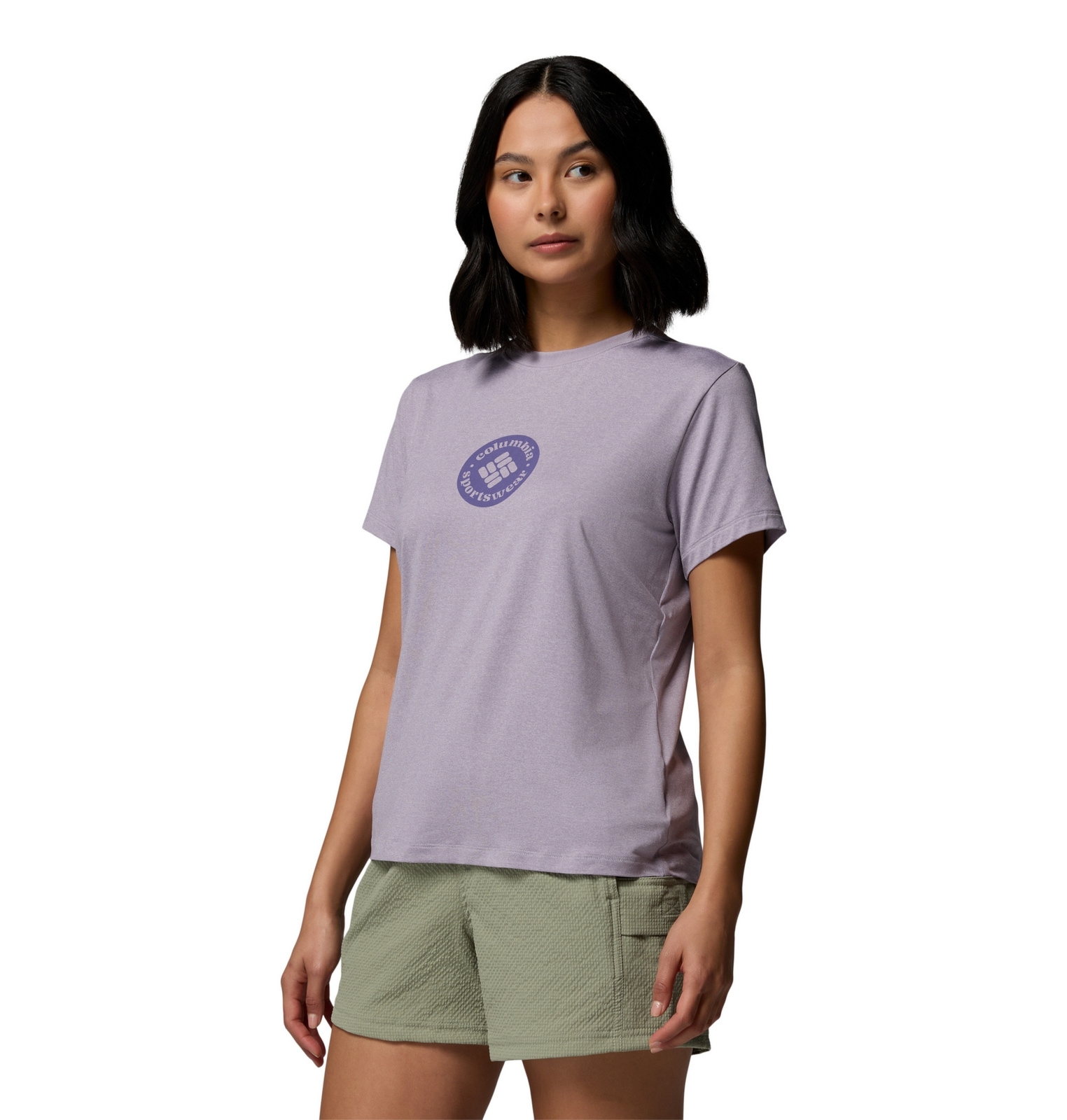 Koszulka damska Columbia PARSONS POINT GRAPHIC fioletowa 2154951551