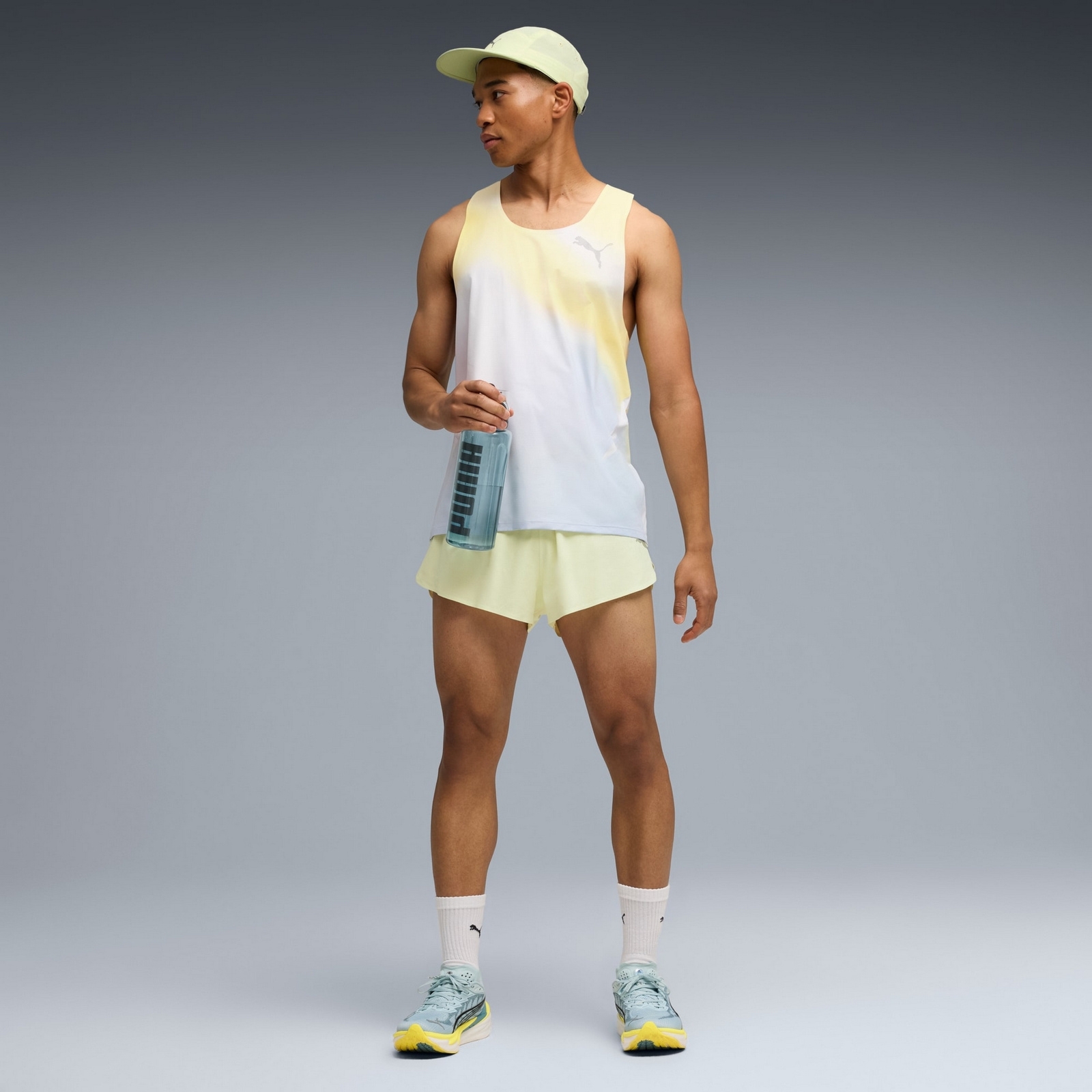 Tank top do biegania męski Puma LIGHTSPEED ULTRAWEAVE GRAPHIC wielokolorowy 52856442