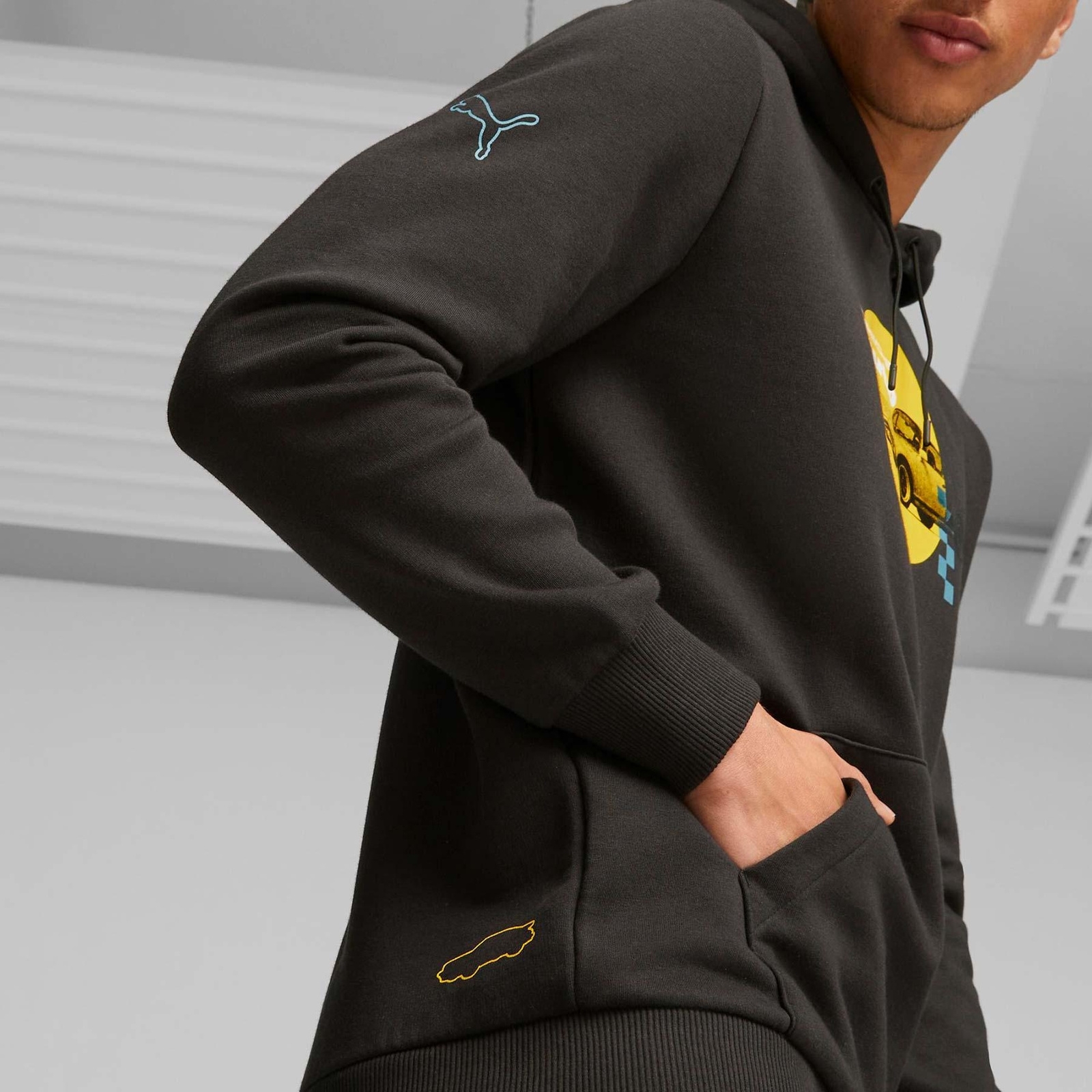 Bluza z kapturem mska Puma PL GRAPHIC czarna 62102501