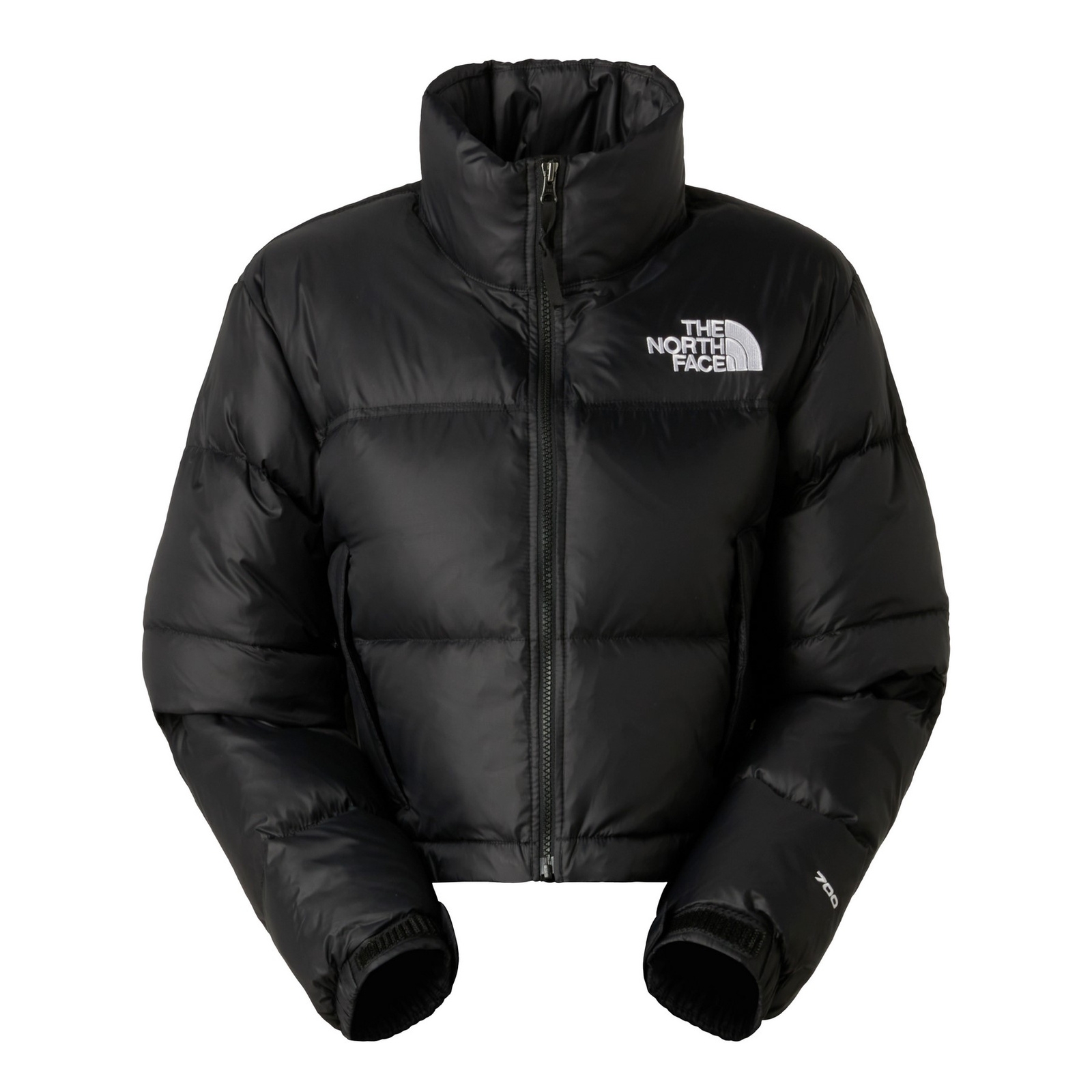 Kurtka puchowa damska The North Face NUPTSE SHORT czarna NF0A5GGEGOG
