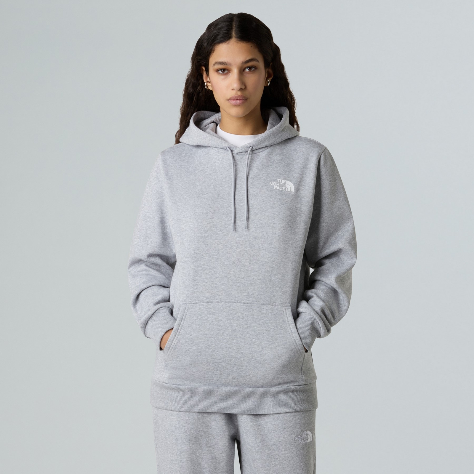 Bluza z kapturem damska The North Face SIMPLE DOME szara NF0A89EYDYX