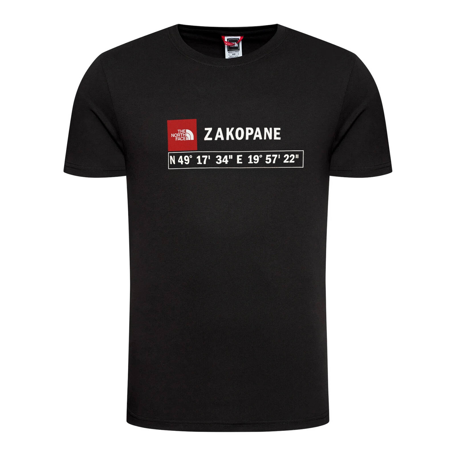 Koszulka męska The North Face GPS ZAKOPANE czarna NF0A8B3CJK3