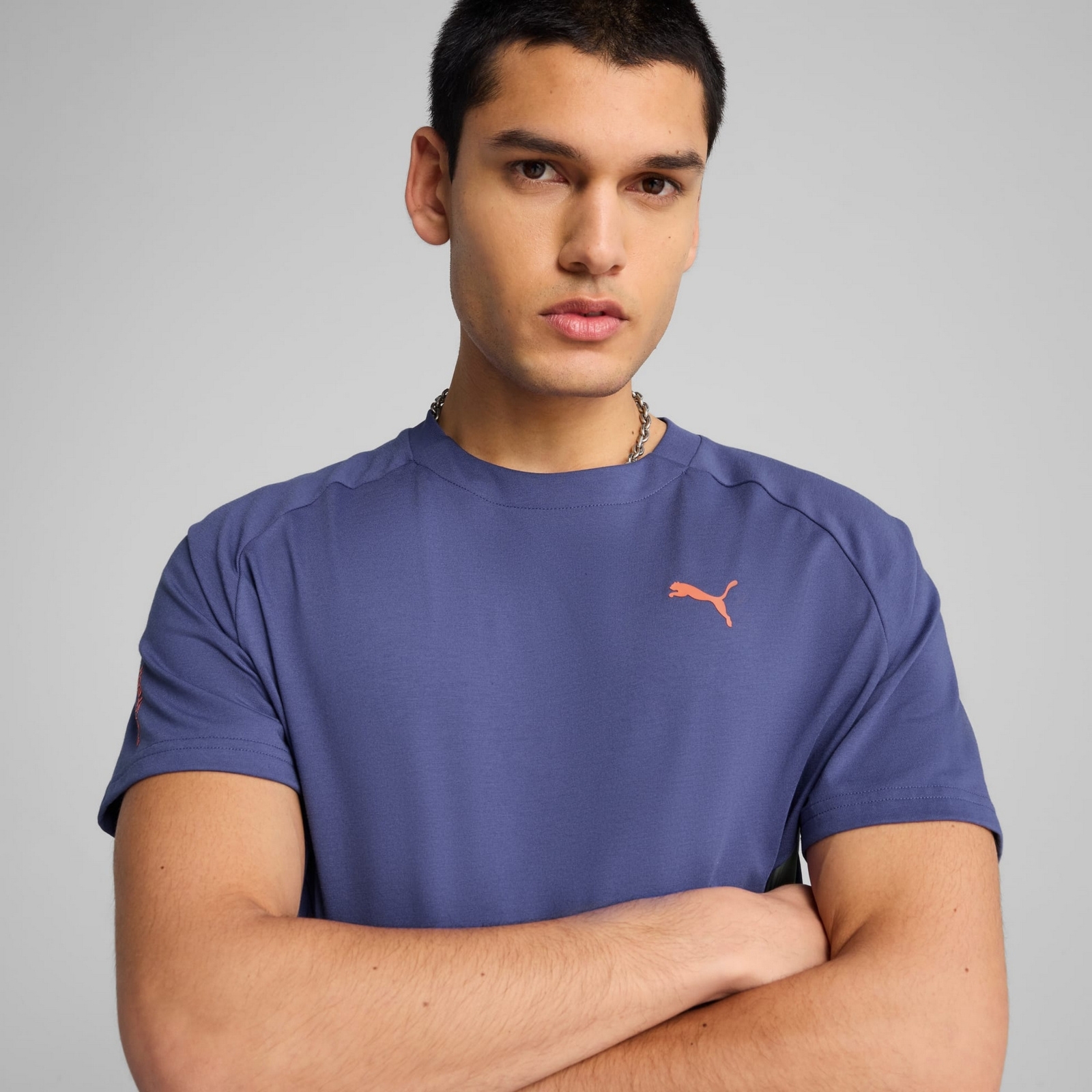 Koszulka m�ska Puma HOOPS X PUMATECH GRAPHIC fioletowa 62962046