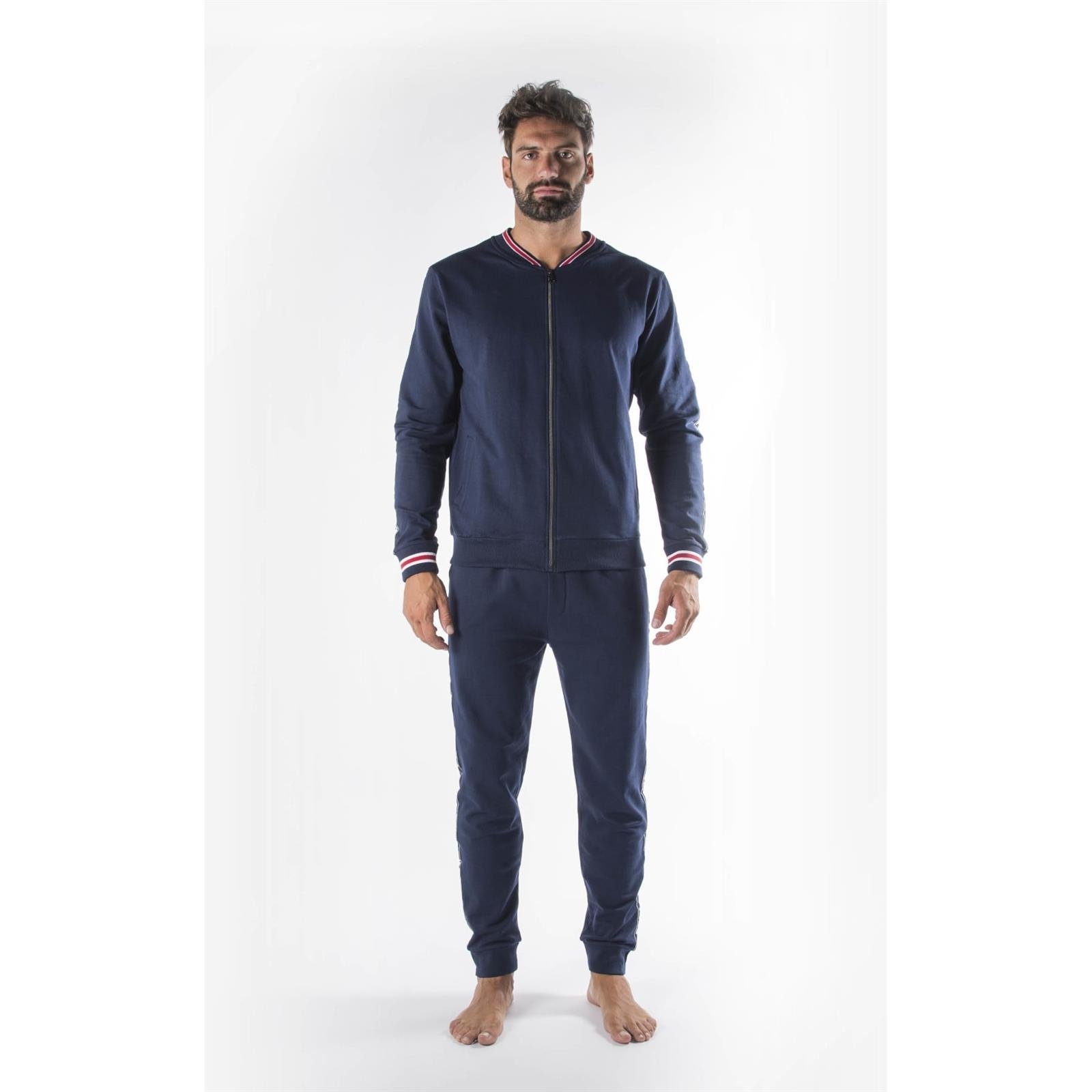 Piama mska Fila FRENCH TERRY FULL ZIP granatowa FPS1026-321