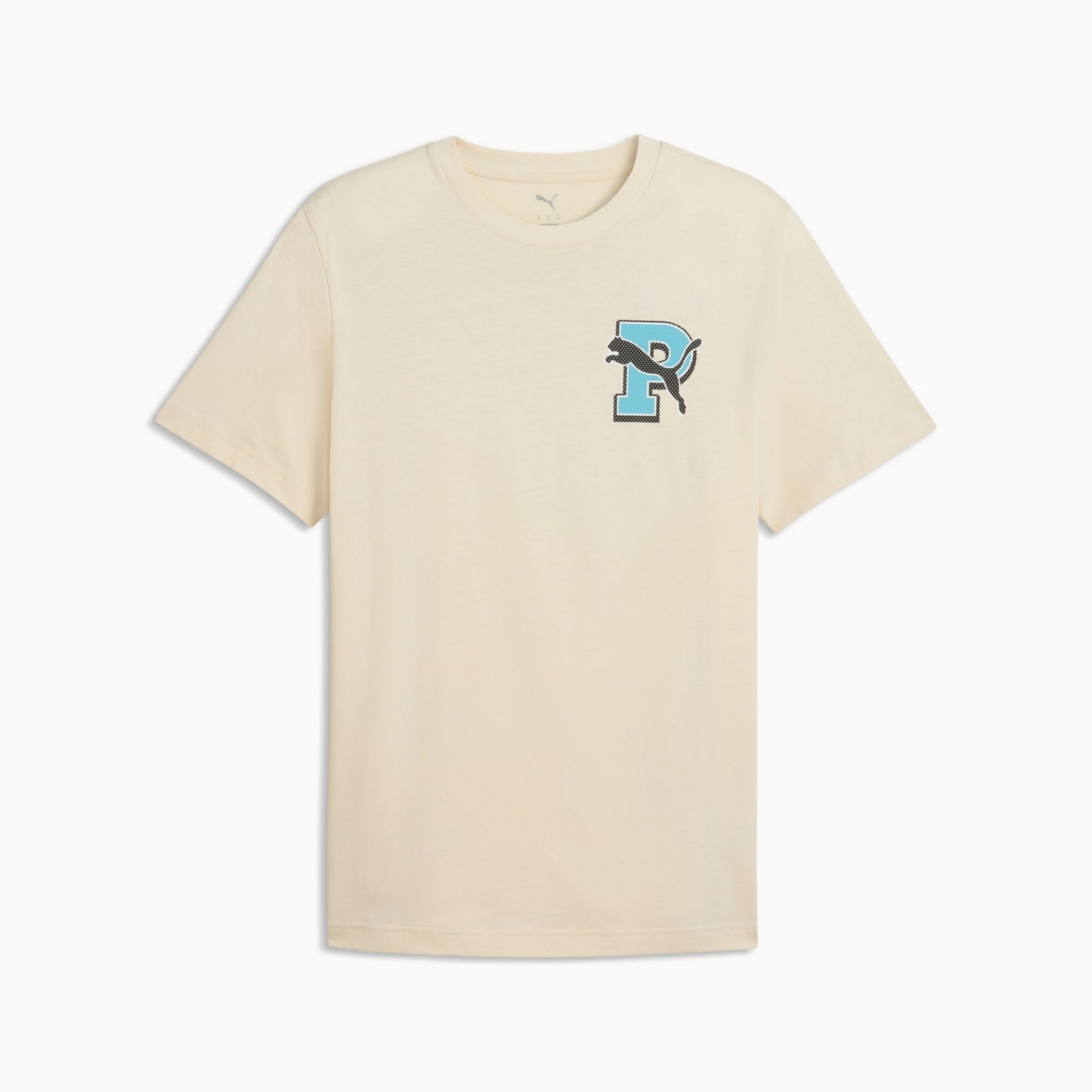 Koszulka m�ska Puma GRAPHIC VARSITY be�owa 69177687