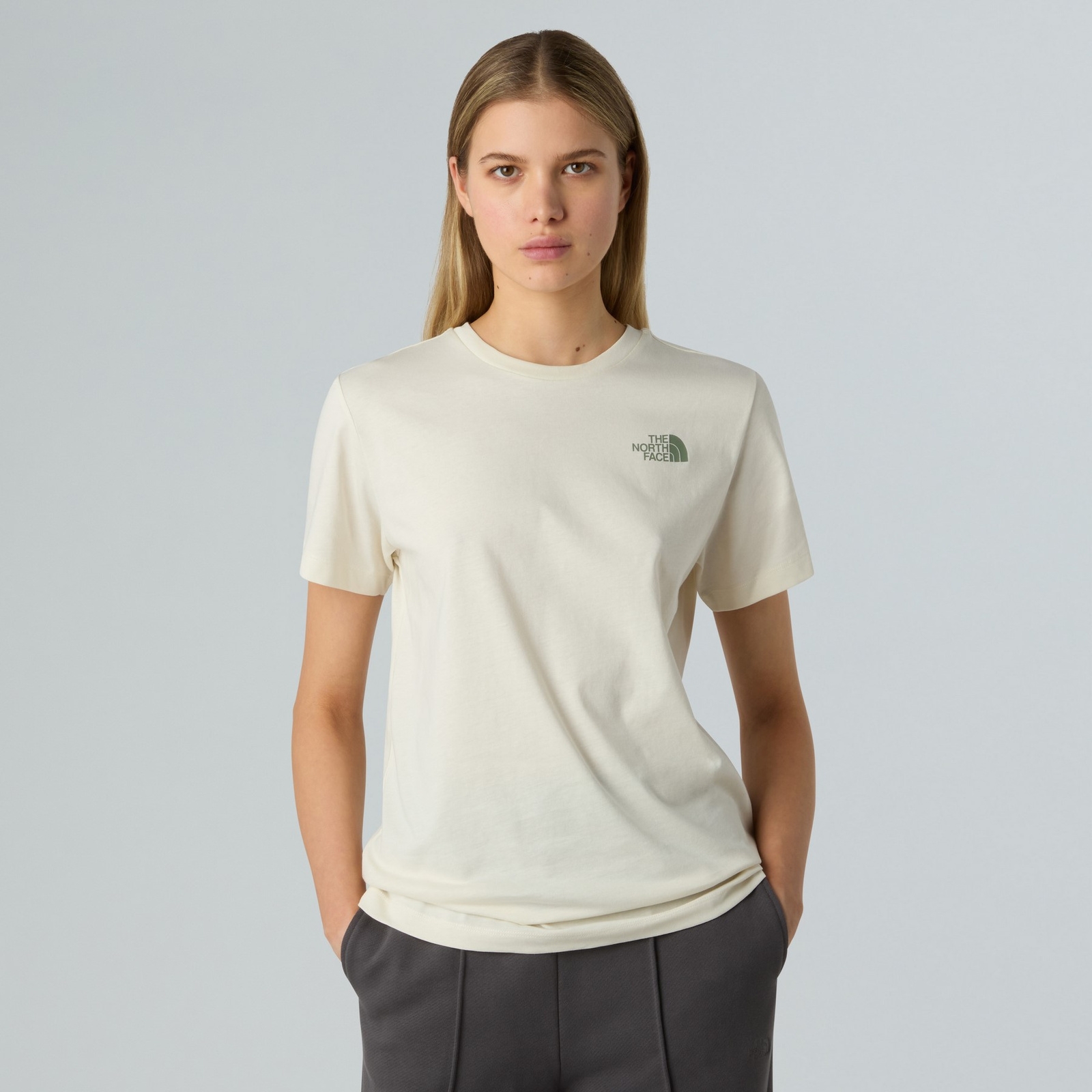 Koszulka damska The North Face REDBOX beżowa NF0A87NKEBE