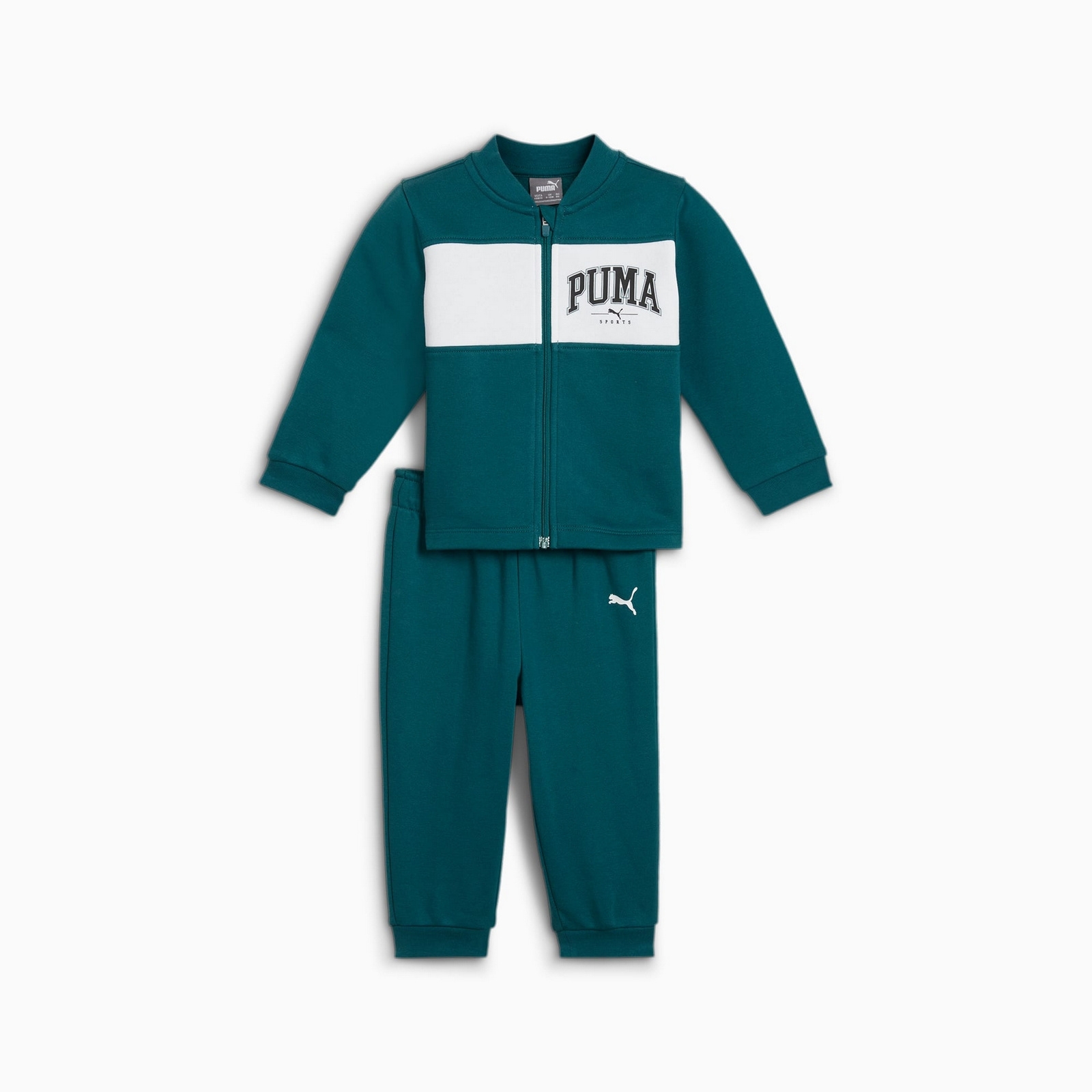 Komplet dresowy chopicy Puma MINICATS SQUAD FL INF zielony 68333222