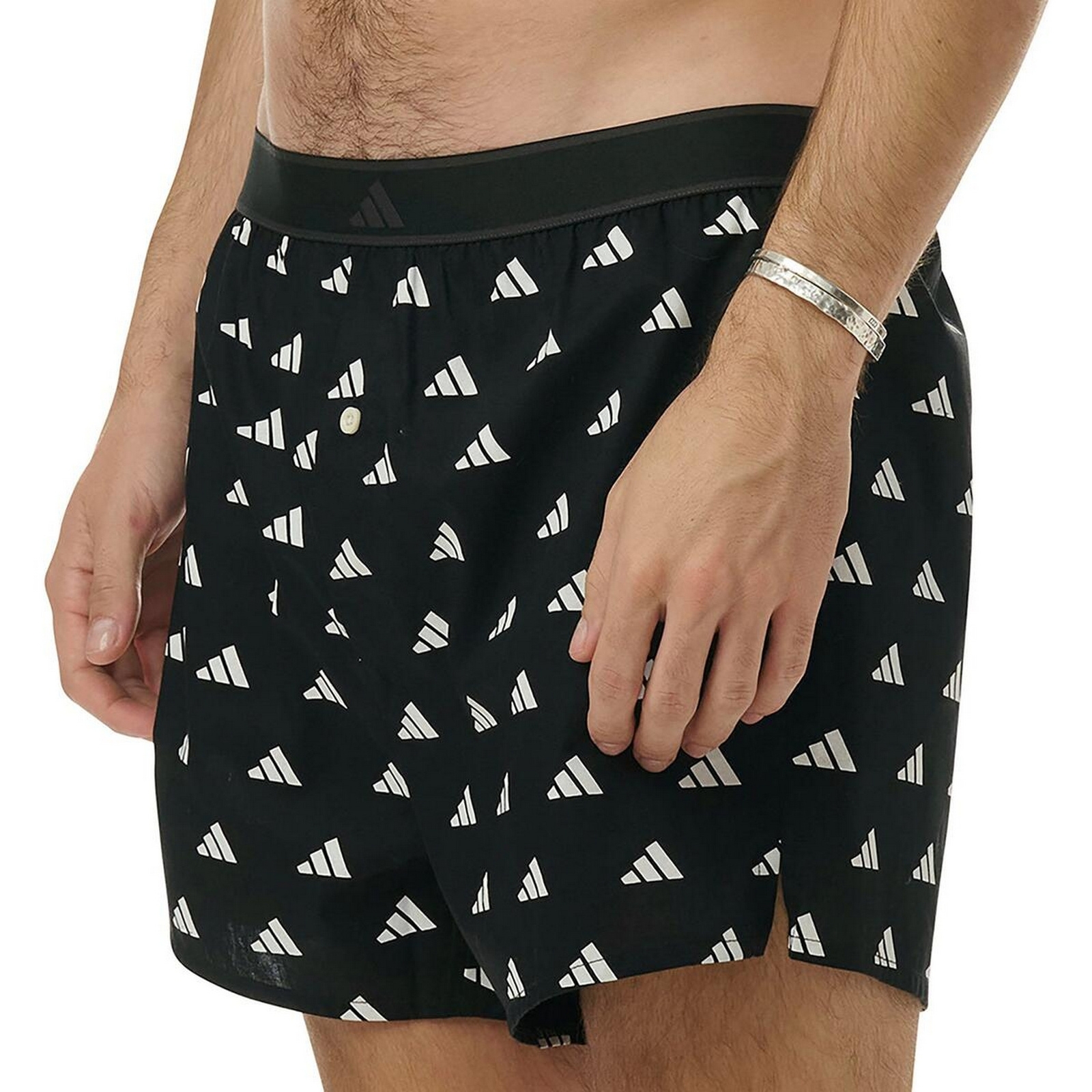 Bokserki mskie adidas BOXERS SHORTS 2-PACK czarne 4AM013-000