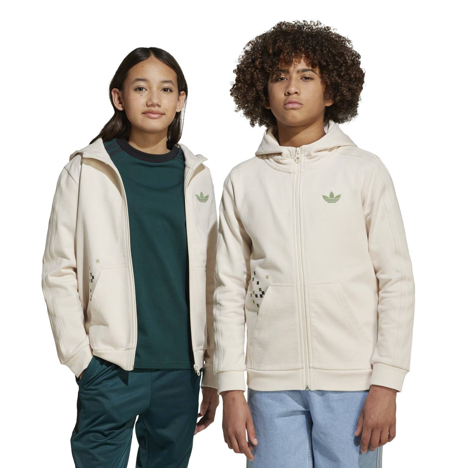 Bluza z kapturem dziecica adidas GFX beowa JZ9932