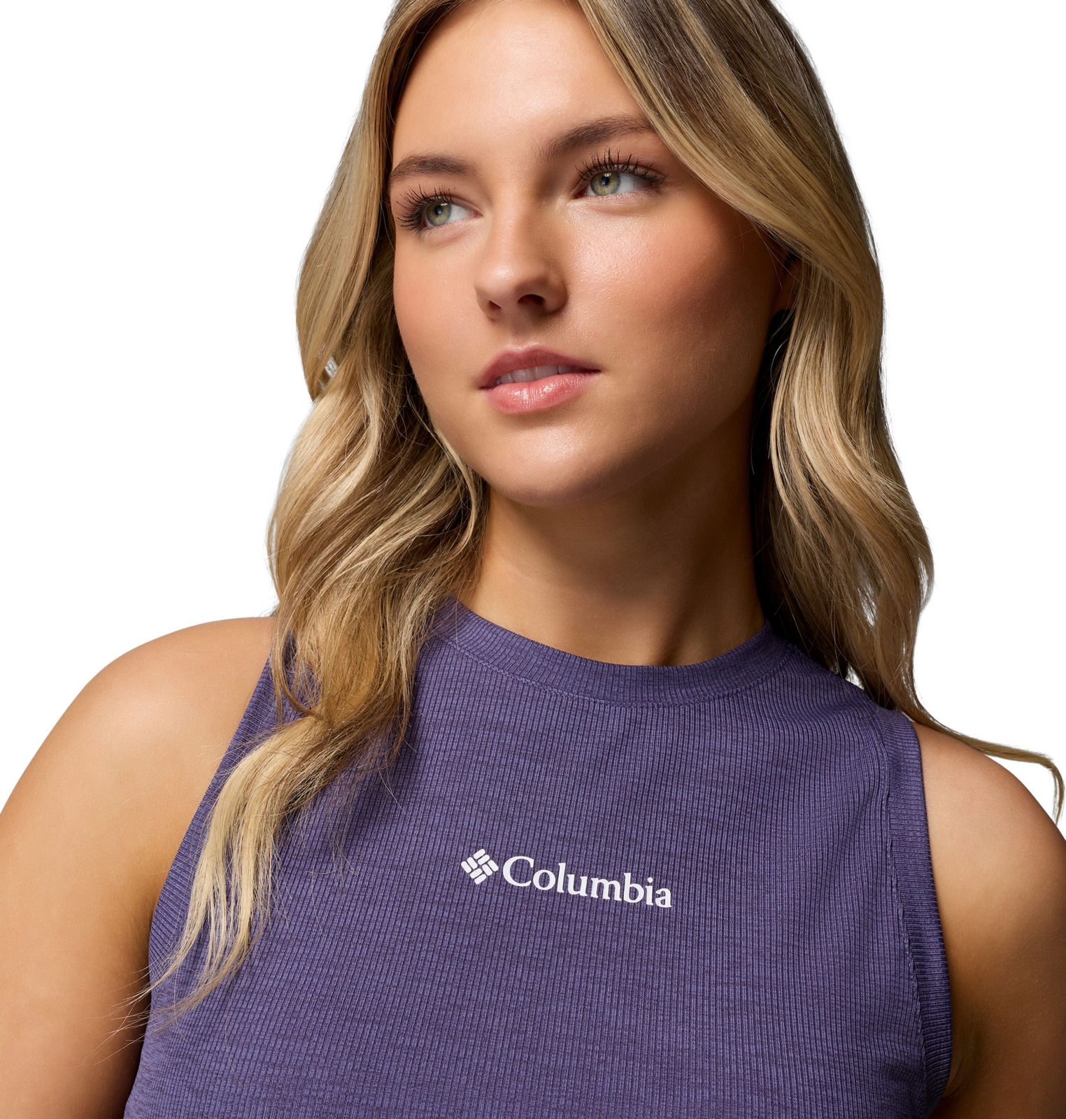 Tank top damski Columbia MOVE HIGH NECK fioletowy 2155342525