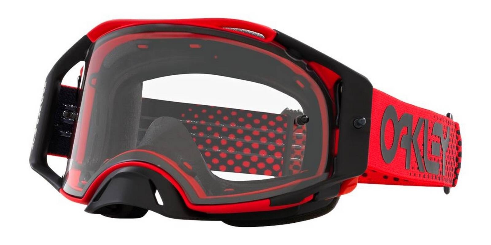Gogle rowerowe unisex Oakley AIRBRAKE MX czerwone OO7046-E1