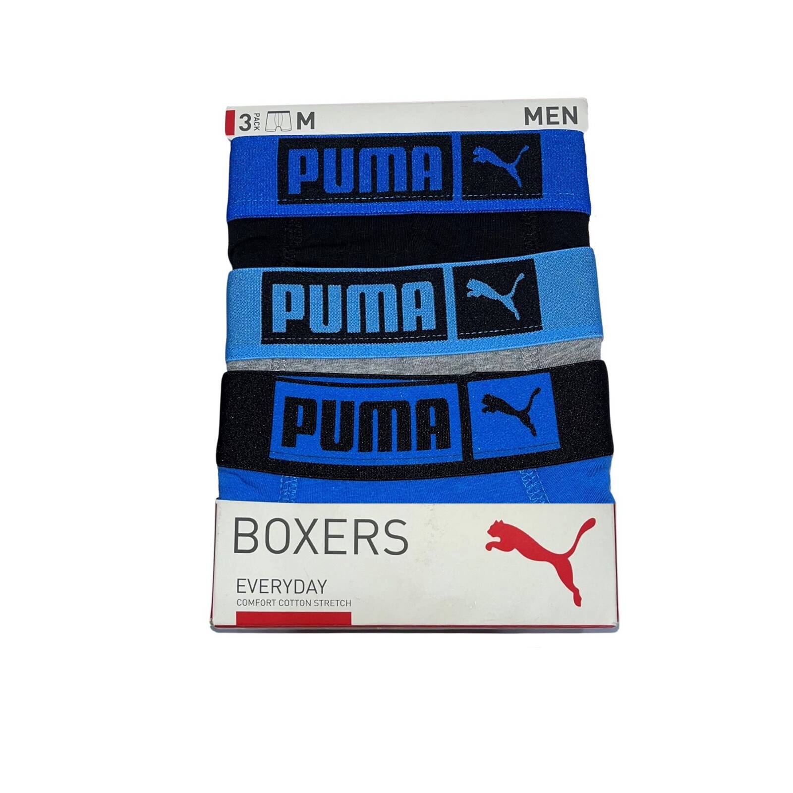 Bokserki mskie Puma BASIC PLACED LOGO 3-PACK wielokolorowe 93554809