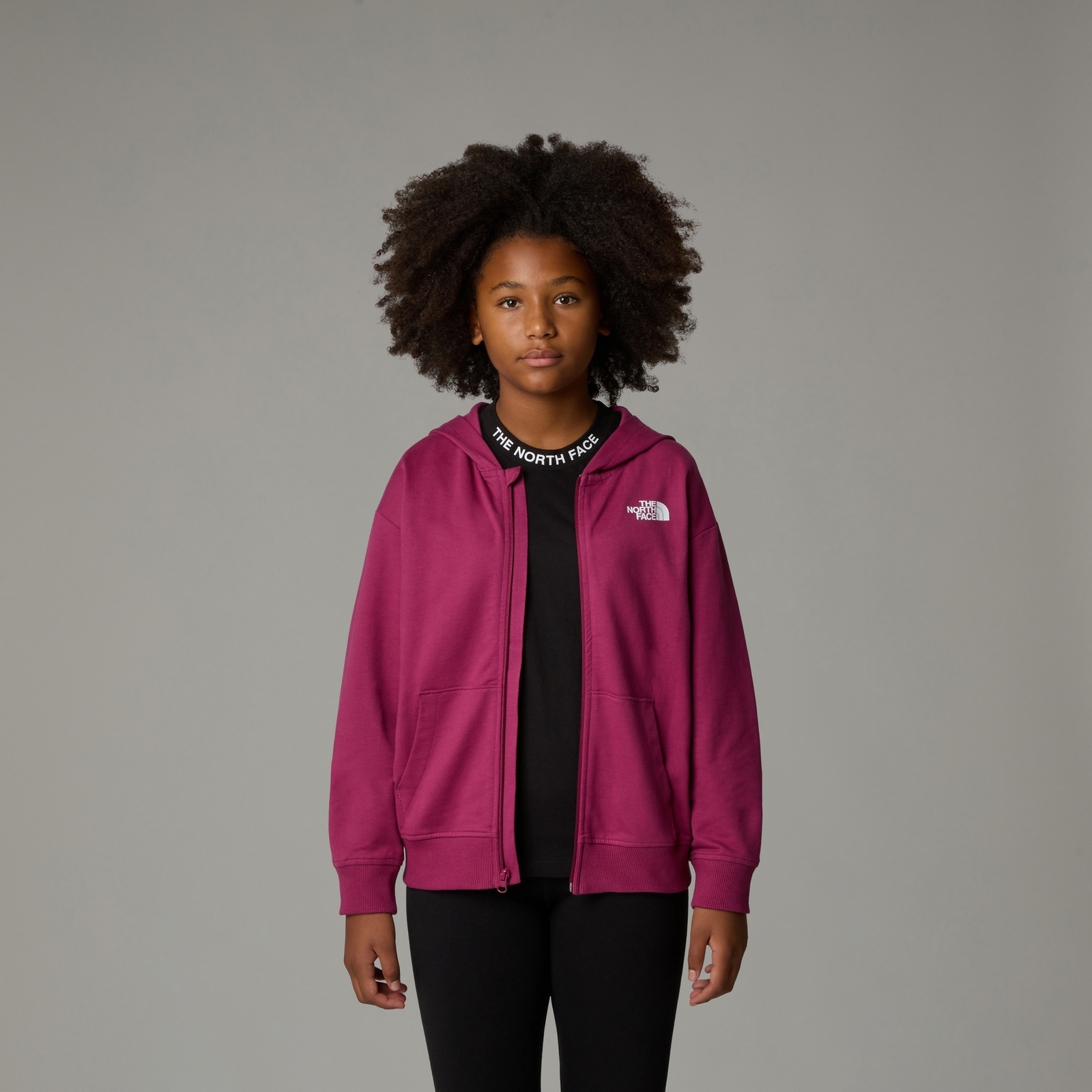 Bluza z kapturem dziewczęca The North Face LIGHT różowa NF0A89HG6EO