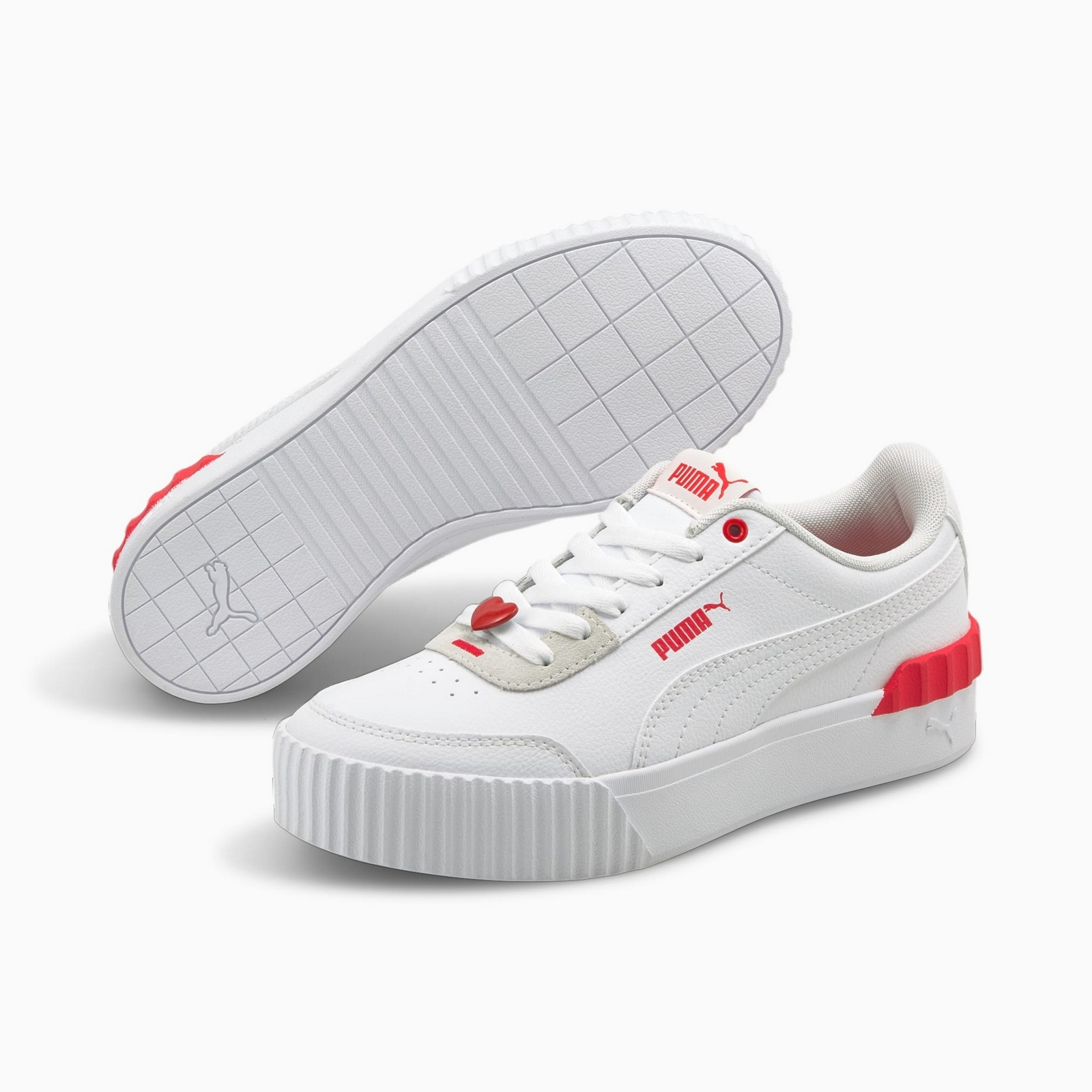 Buty sportowe damskie Puma CARINA LIFT VALENTINE'S białe 37573301